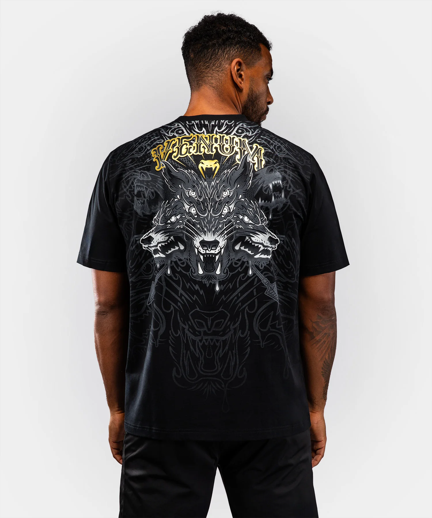 T-shirt Venum Wolf Atak – Noir/Gris - Image 3