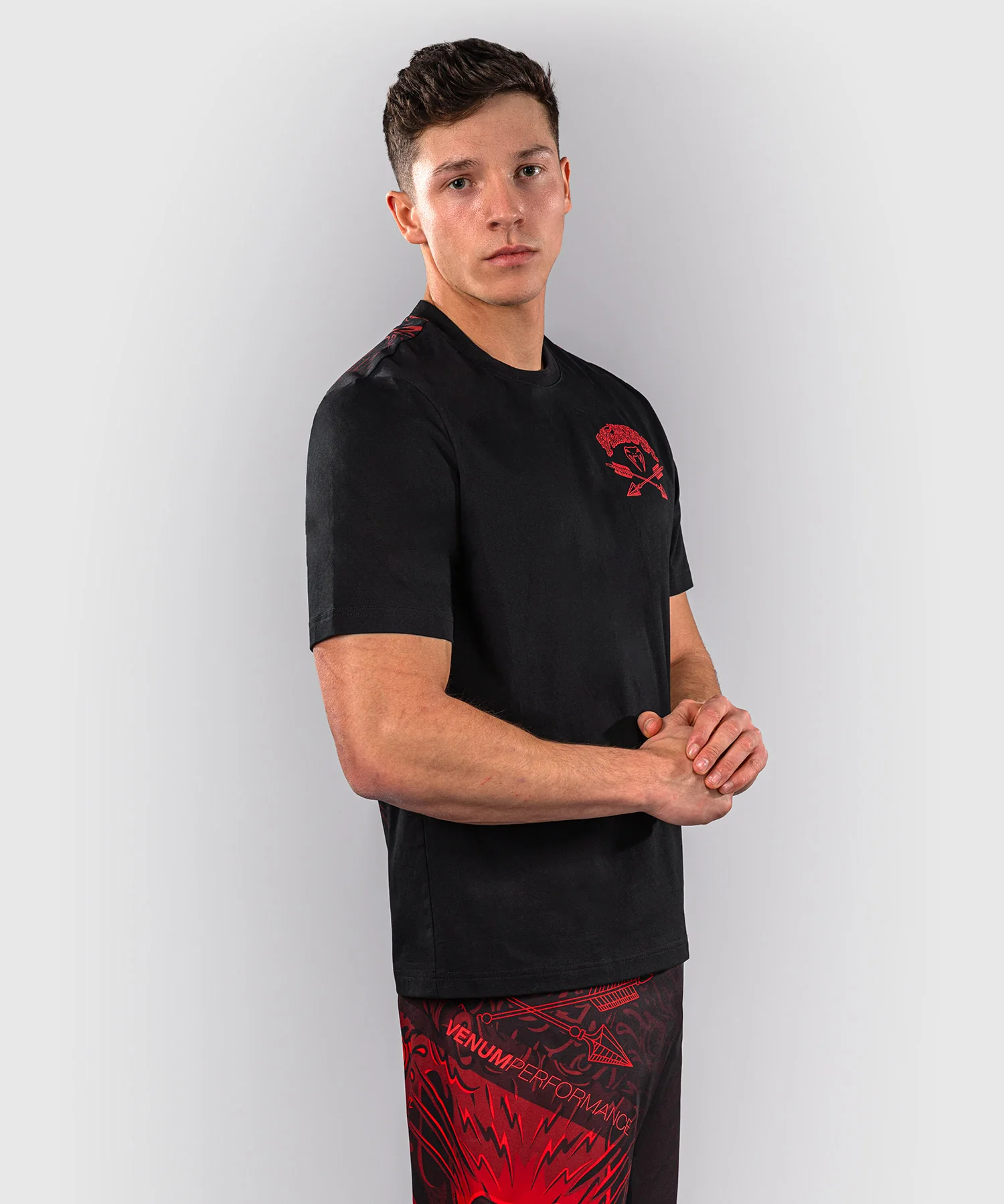 T-shirt Venum Wolf Atak – Noir/Rouge - Image 3