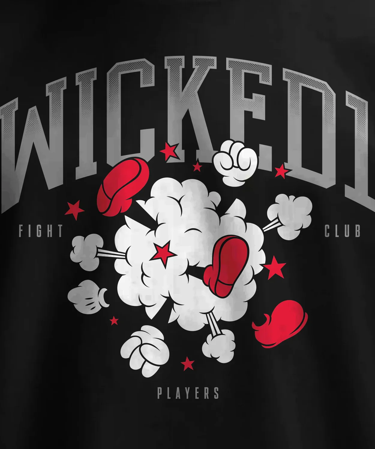 T-Shirt Wicked One Fight Club - Noir - Image 2