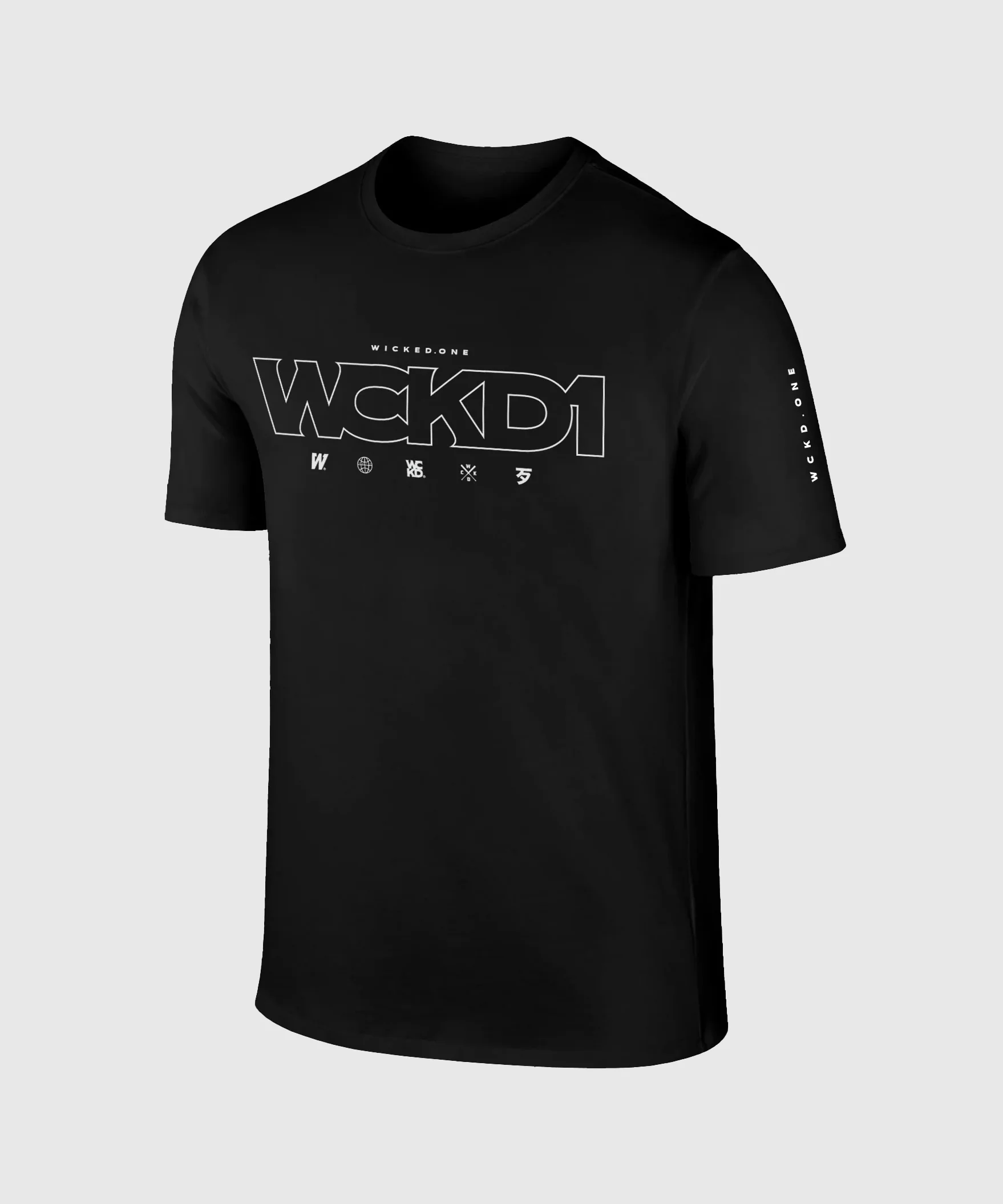 T-Shirt Wicked One Lazer-Cut - Noir
