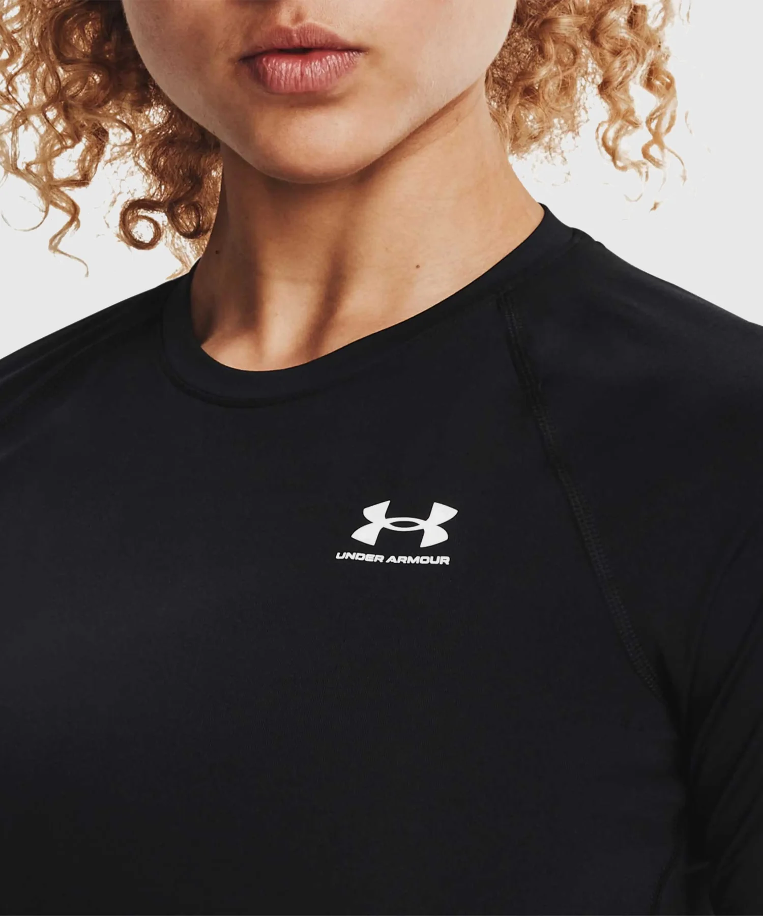 Tee-Shirt À Manches Longues Under Armour Heatgear® Pour Femme - Noir - Image 4