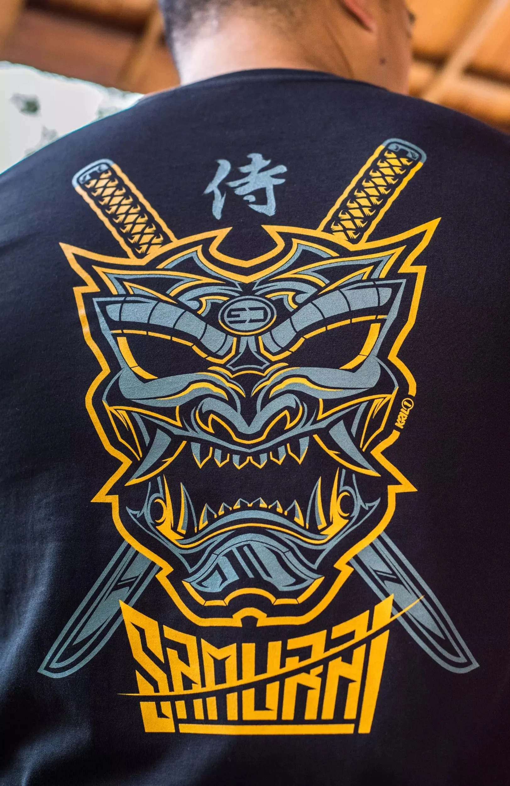 Tee-Shirt Oneout Samourai - Noir - Image 4