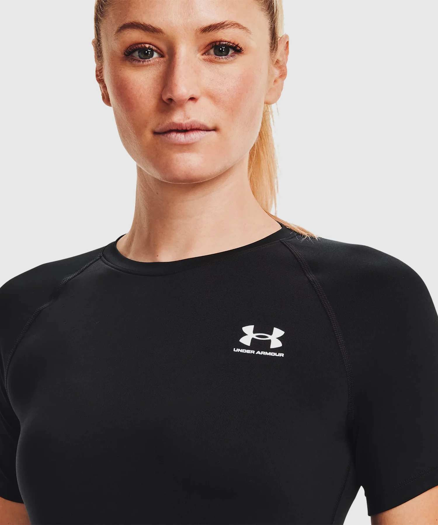 Tee-Shirt Under Armour Heatgear® Pour Femme - Noir/Blanc - Image 4