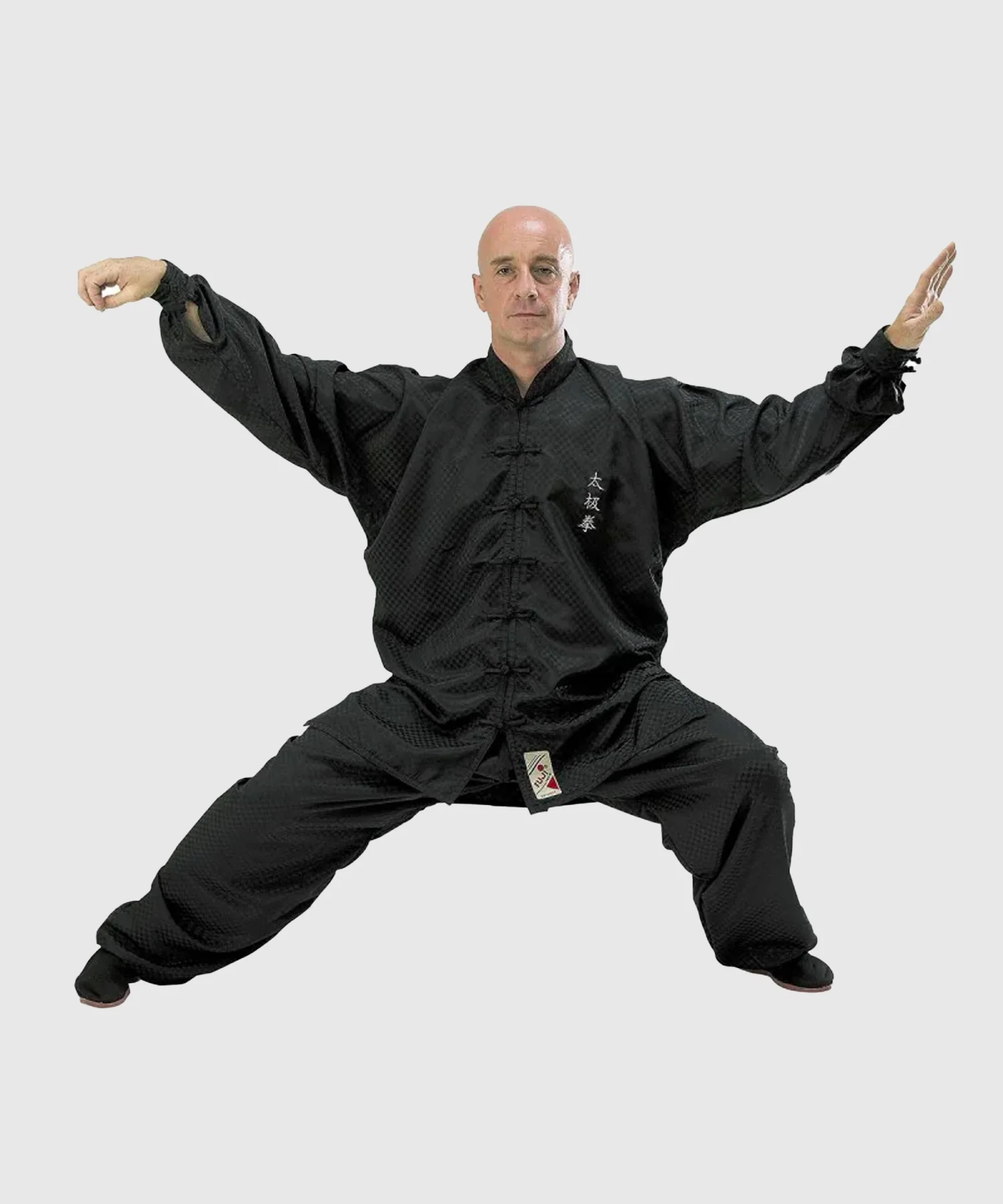 Tenue de Tai-Chi brodée Premium Fujimae - Noir