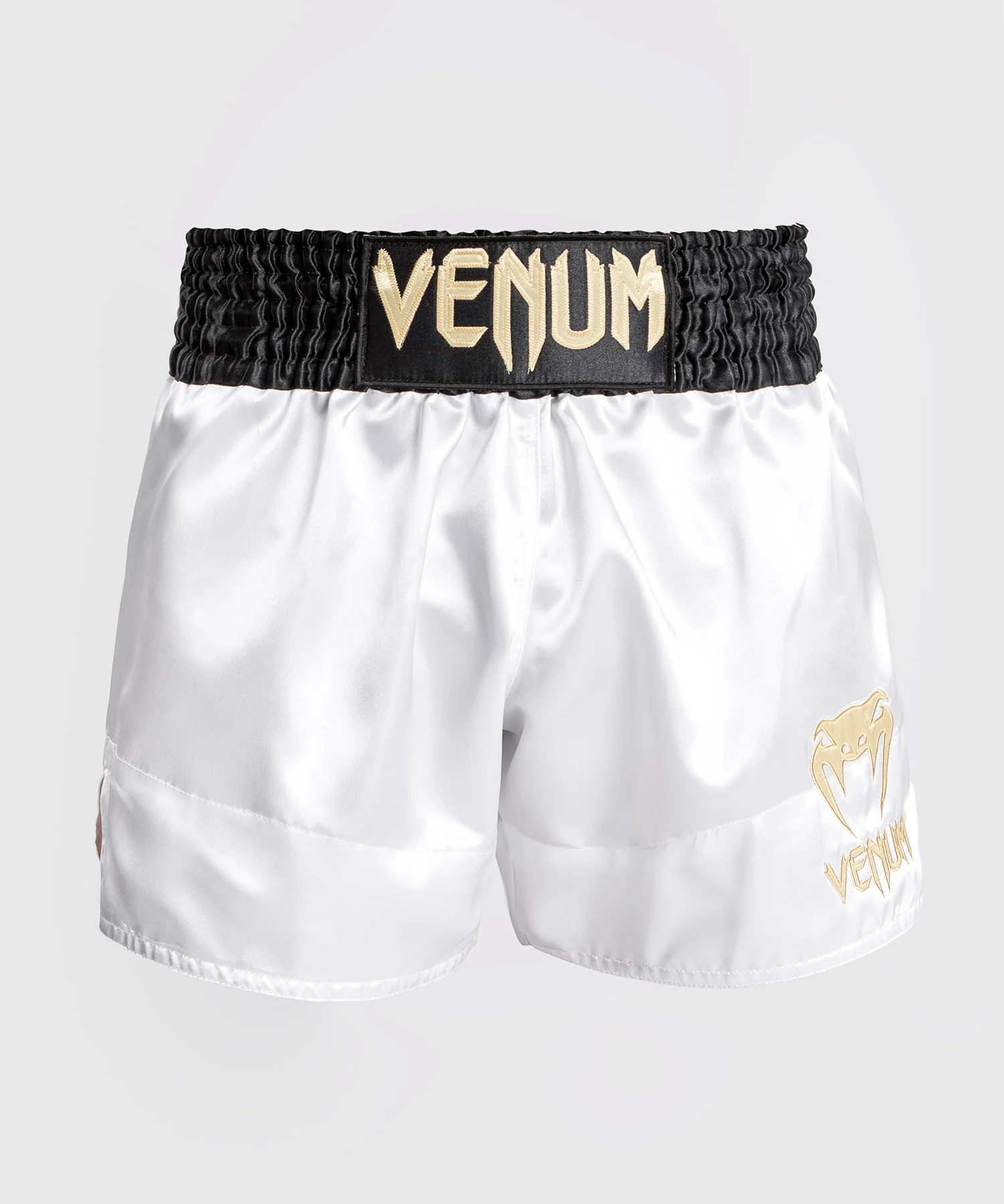Venum Classic Short Muay Thai - Noir/Blanc/Or