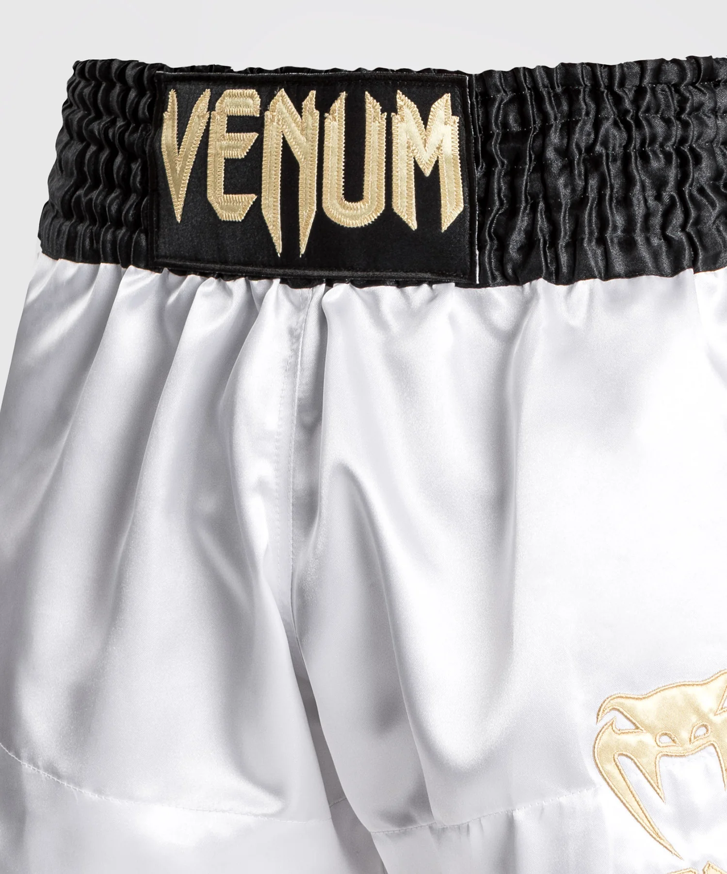 Venum Classic Short Muay Thai - Noir/Blanc/Or - Image 4