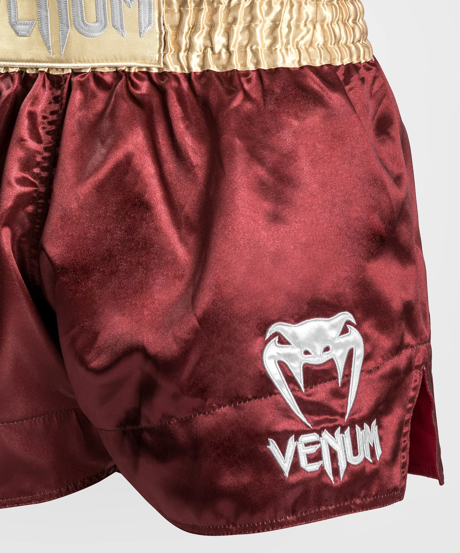 Venum Classic Short Muay Thai - Bordeaux/Or/Blanc - Image 5