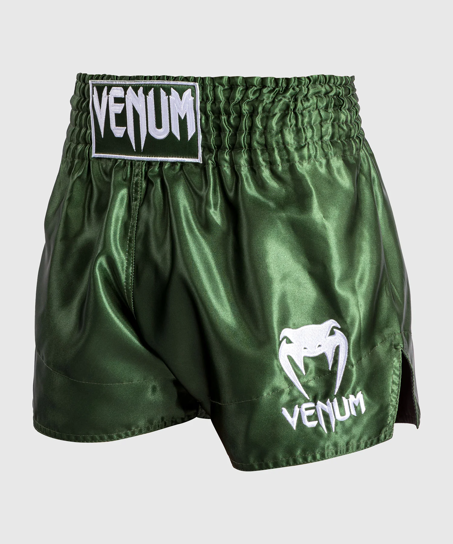 Venum Classic Short Muay Thaï Kaki/Blanc - Image 2