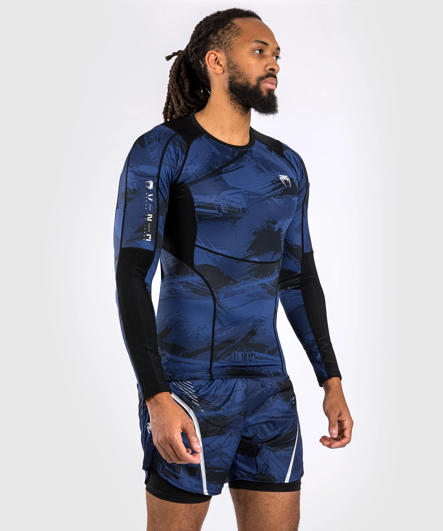Rashguard à manches longues Venum Electron 3.0 - Bleu Marine