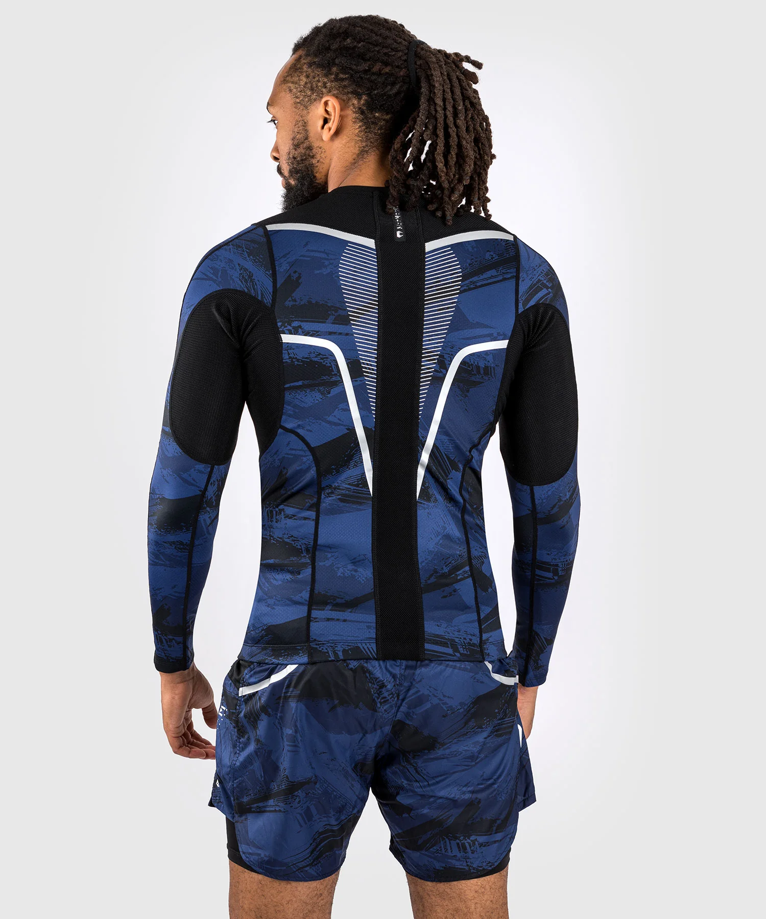 Rashguard à manches longues Venum Electron 3.0 - Bleu Marine - Image 2
