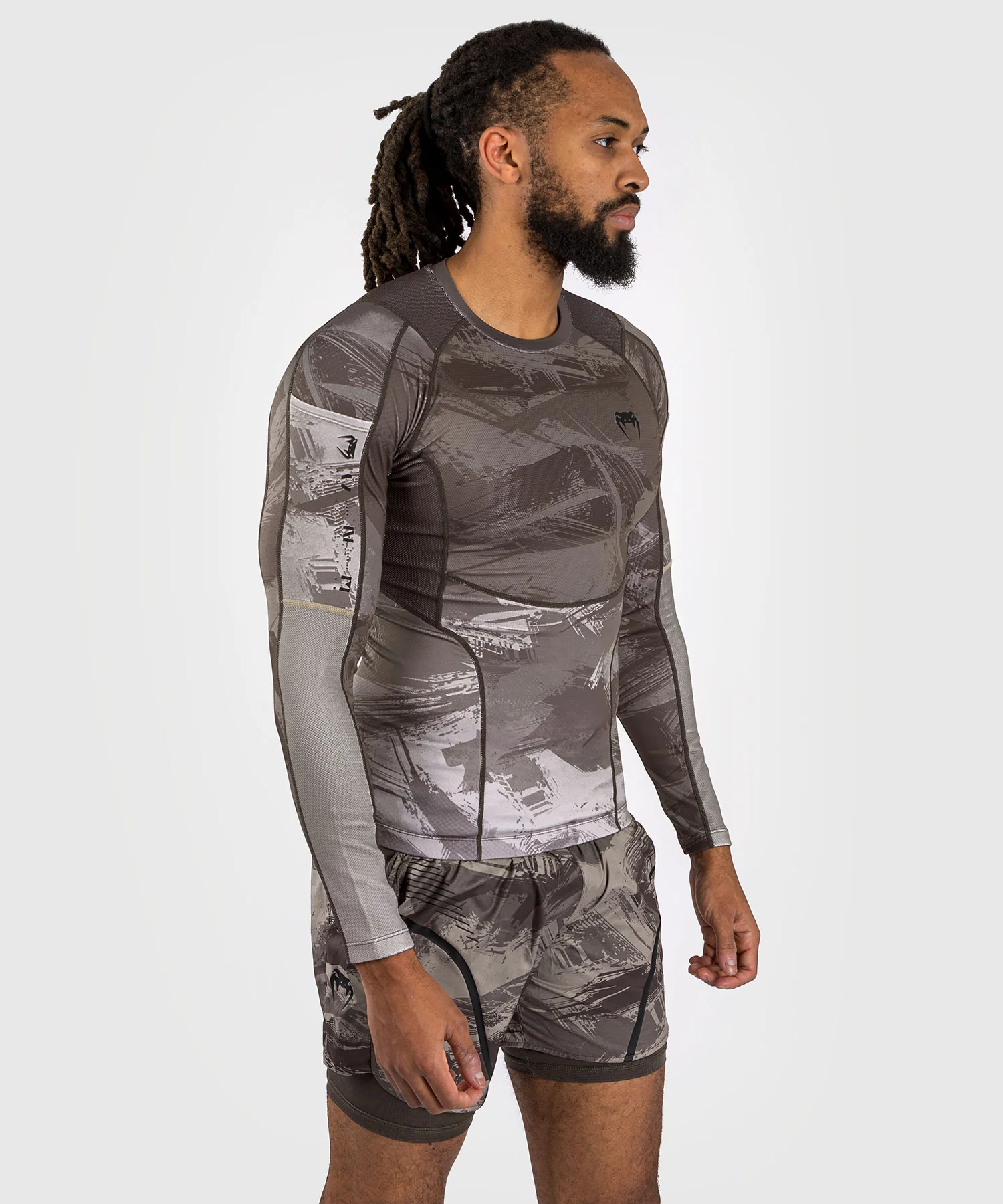 Venum Electron 3.0 Rashguard à manches longues - Sable - Image 3