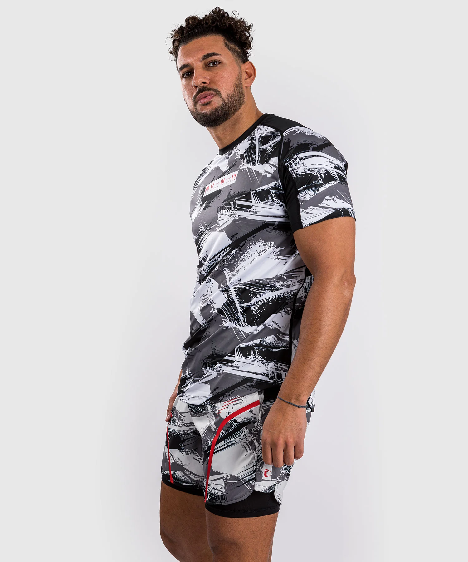 T-shirt Dry-Tech Venum Electron 3.0 - Gris/Rouge - Image 6