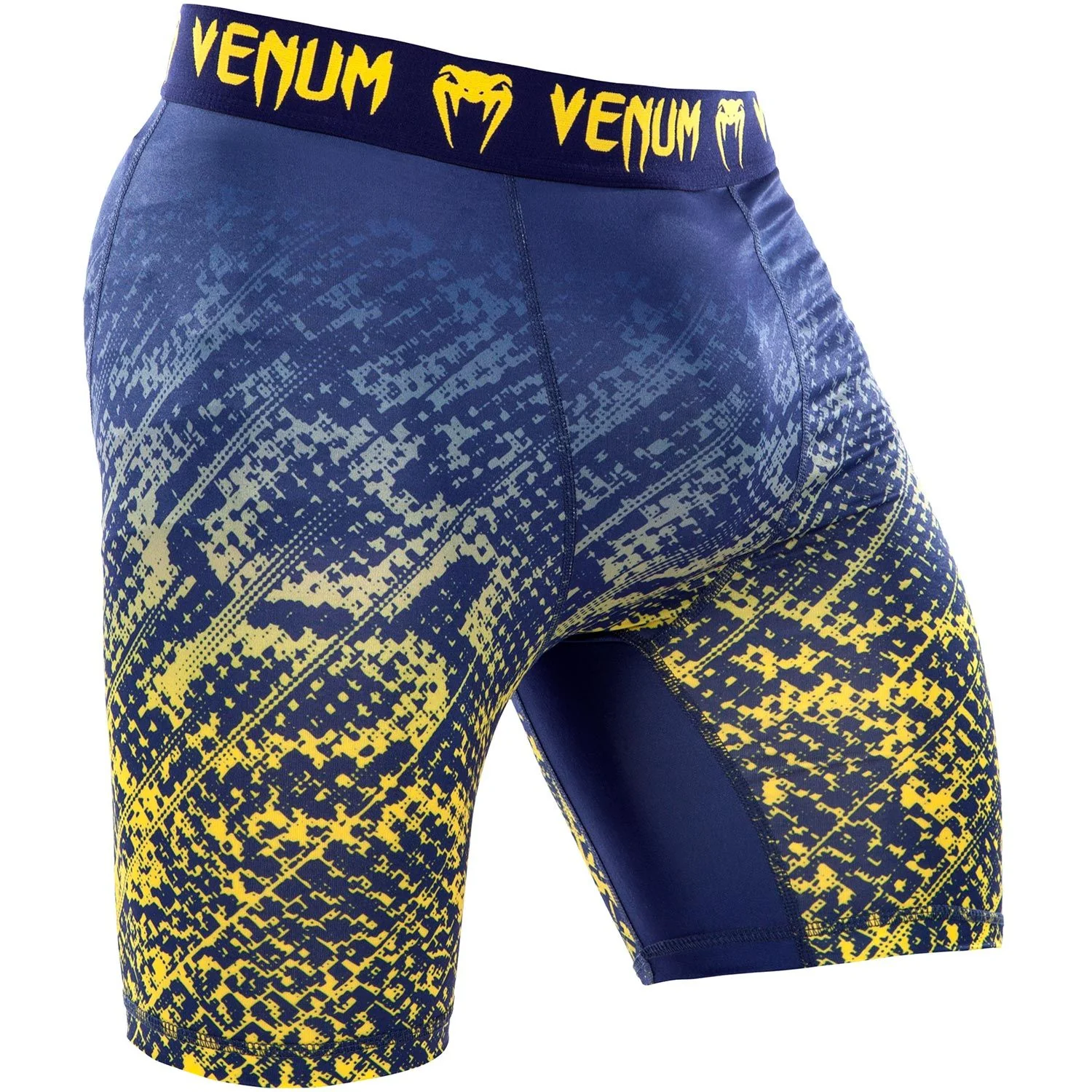 Venum Tropical Short de compression - Blue/Yellow - Image 2