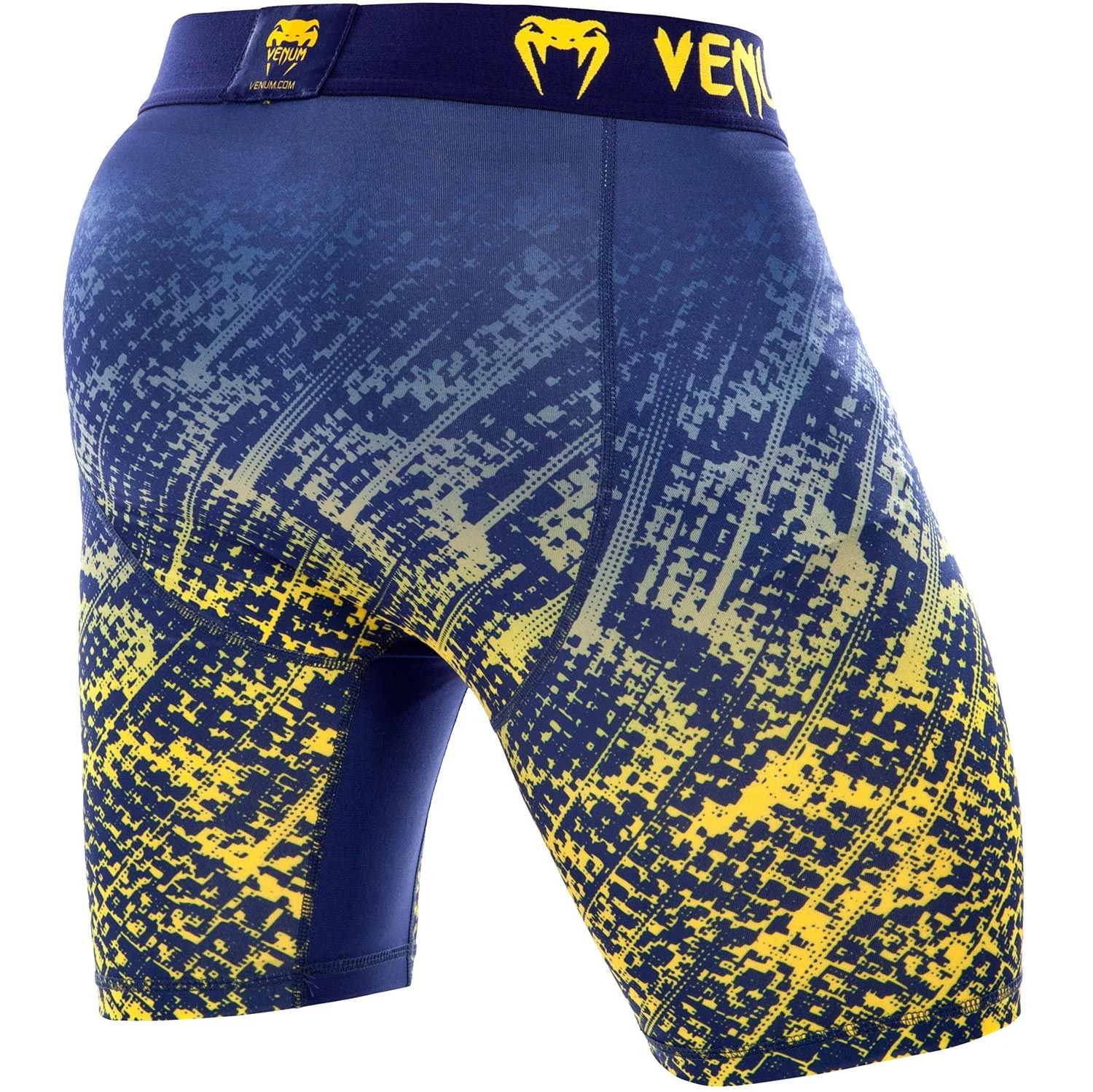Venum Tropical Short de compression - Blue/Yellow - Image 3