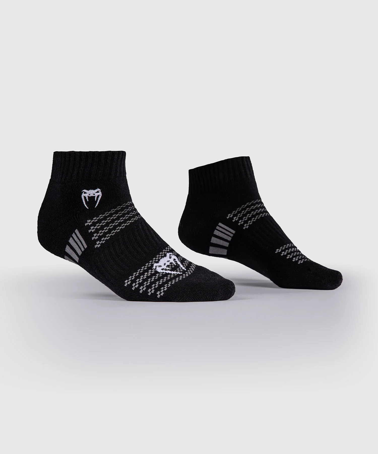 Pack de 3 Paires de Chaussettes Courtes Venum Vector  - Noir/Gris - Image 2