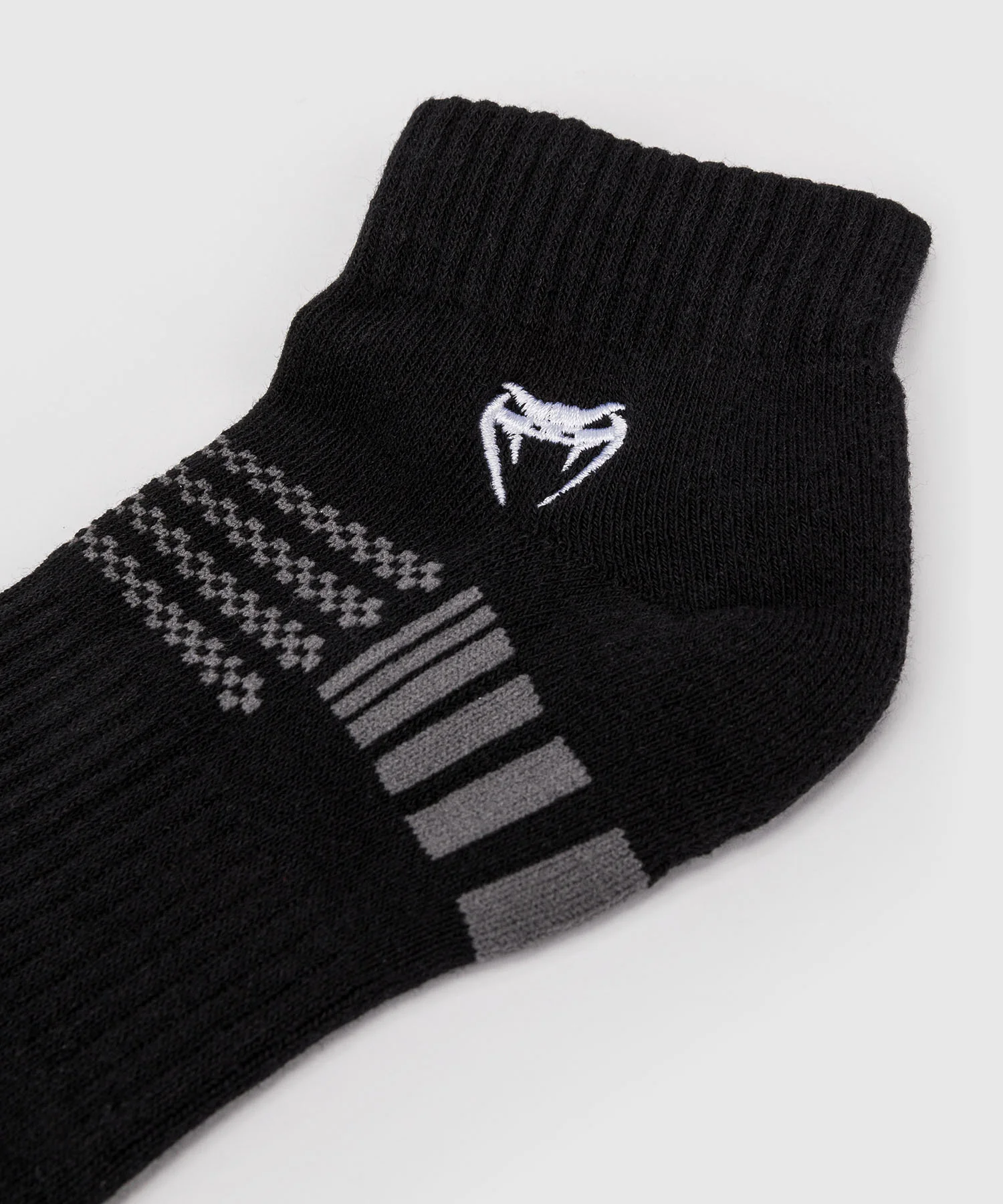 Pack de 3 Paires de Chaussettes Courtes Venum Vector  - Noir/Gris - Image 3