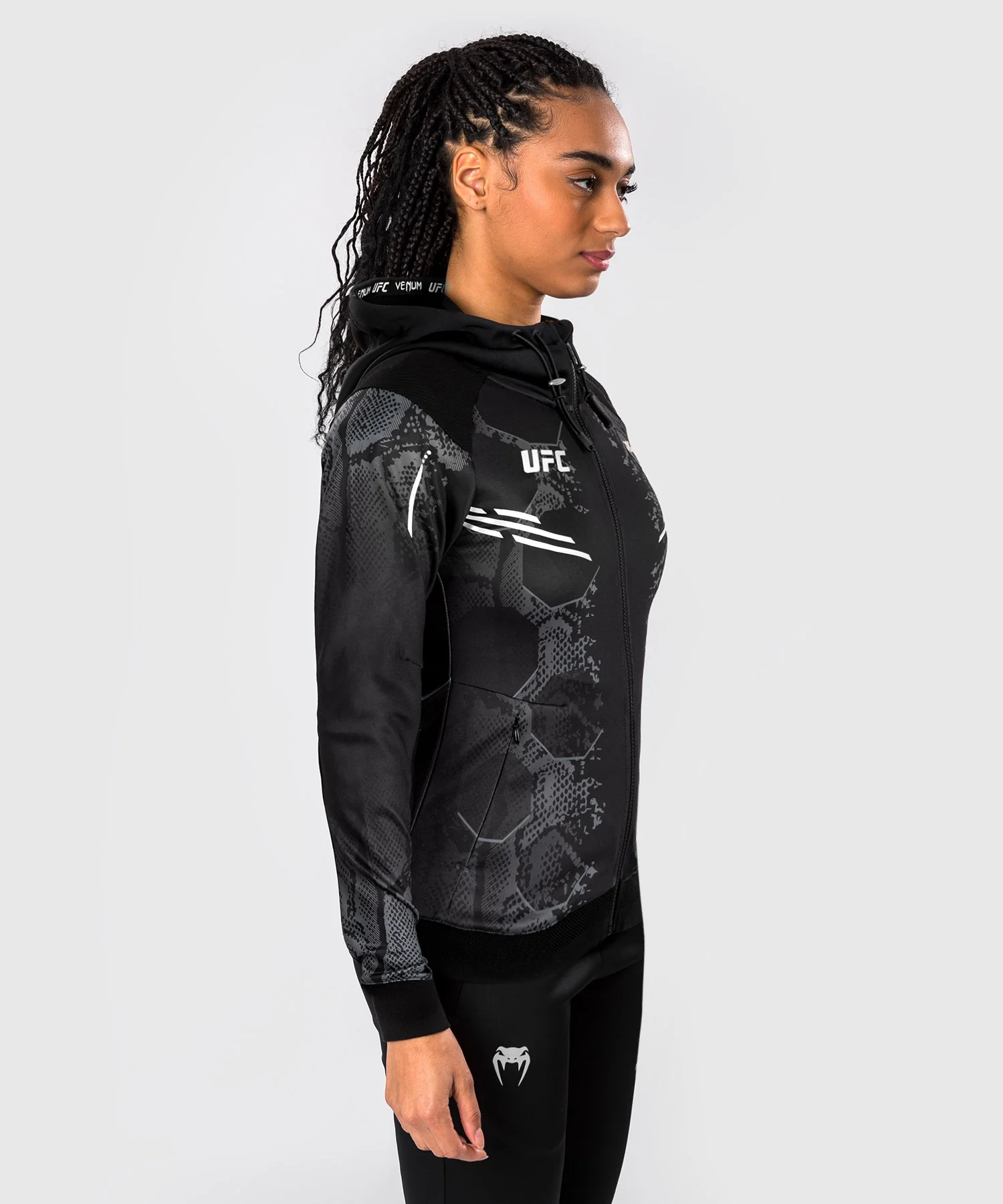 Veste à Capuche pour Femmes UFC Adrenaline by Venum Authentic Fight Night - Noir - Image 2
