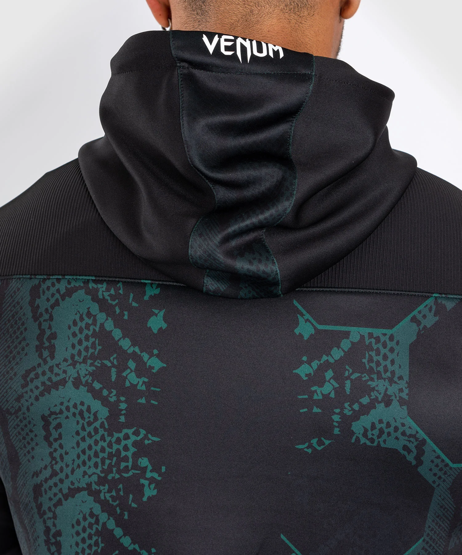 Veste à capuche pour Hommes UFC Adrenaline by Venum Authentic Fight Night - Emerald Edition - Vert/Noir - Image 8