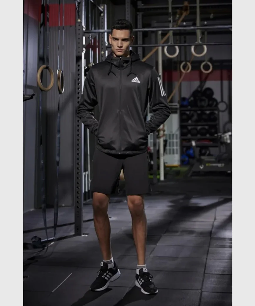 Veste À Capuche Zippé Adidas Boxwear Tech - Noir/Blanc - Image 8