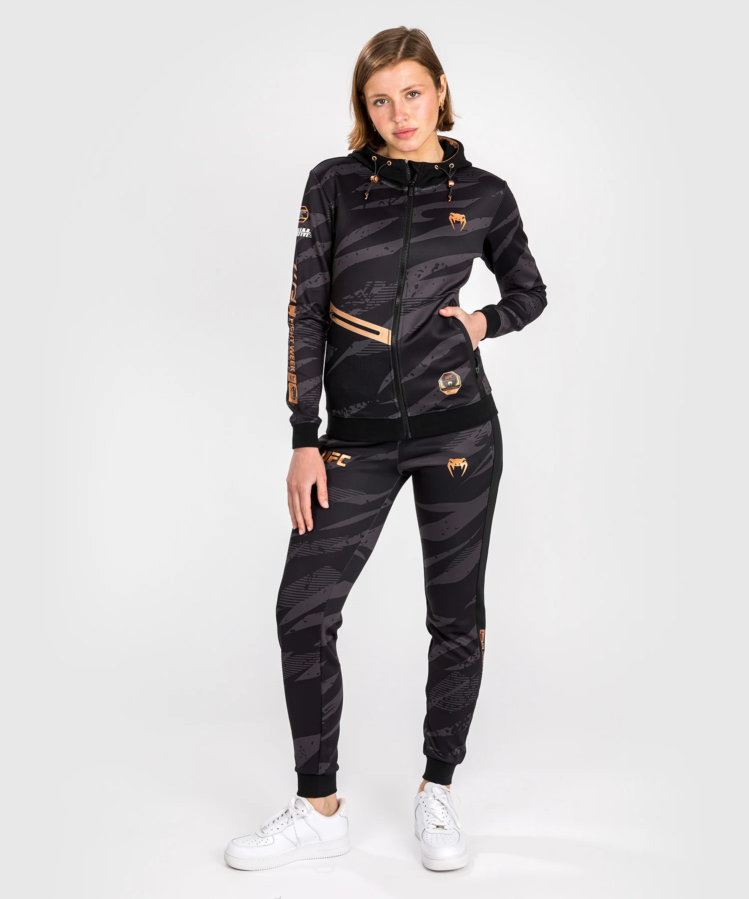 Veste À Capuche Zippé pour Femmes UFC Adrenaline by Venum Fight Week - Urban Camo - Image 10