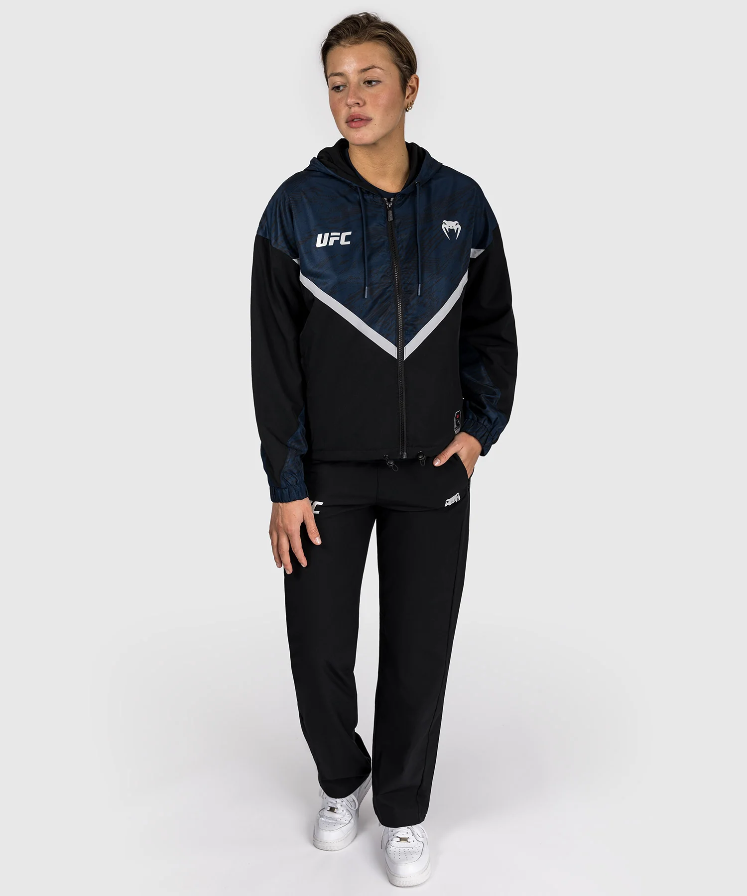 Veste à Capuche Zippé pour Femmes UFC Fusion by Venum Fight Week - Bleu Océanique - Image 5