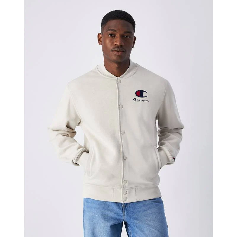 Veste Champion En Molleton Esprit Bomber - Beige
