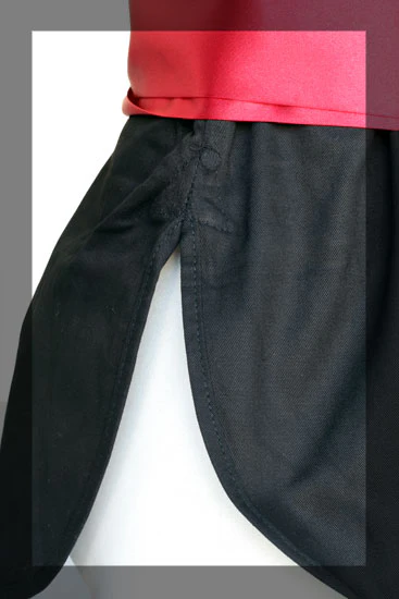 Veste de Kung-Fu avec ceinture rouge Fujimae - Noir - Image 3