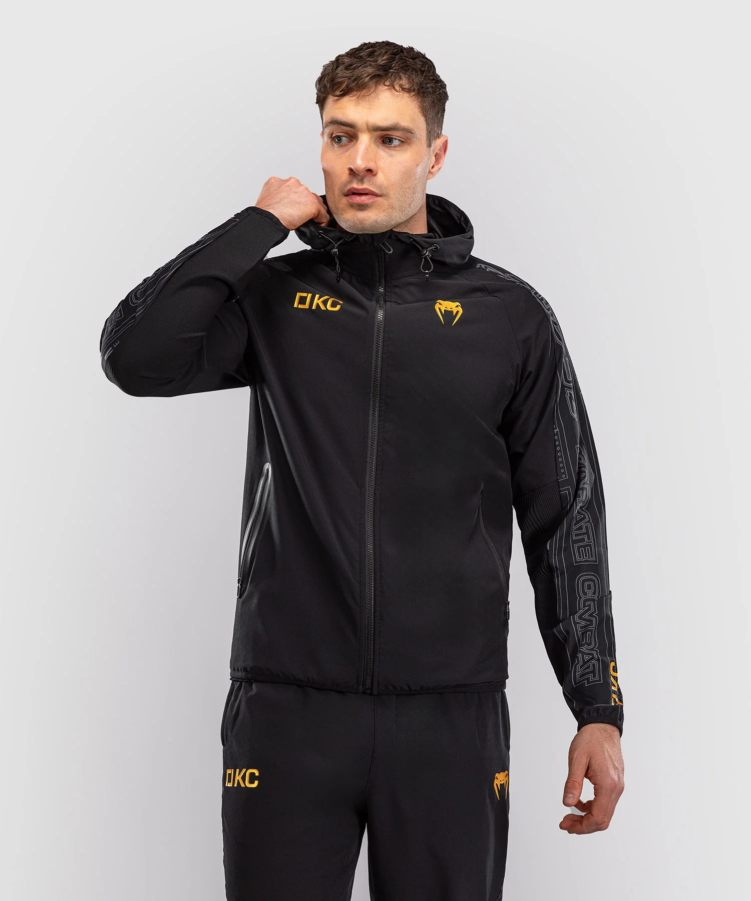 Veste de survêtement Karate Combat by Venum – Noir/Gris