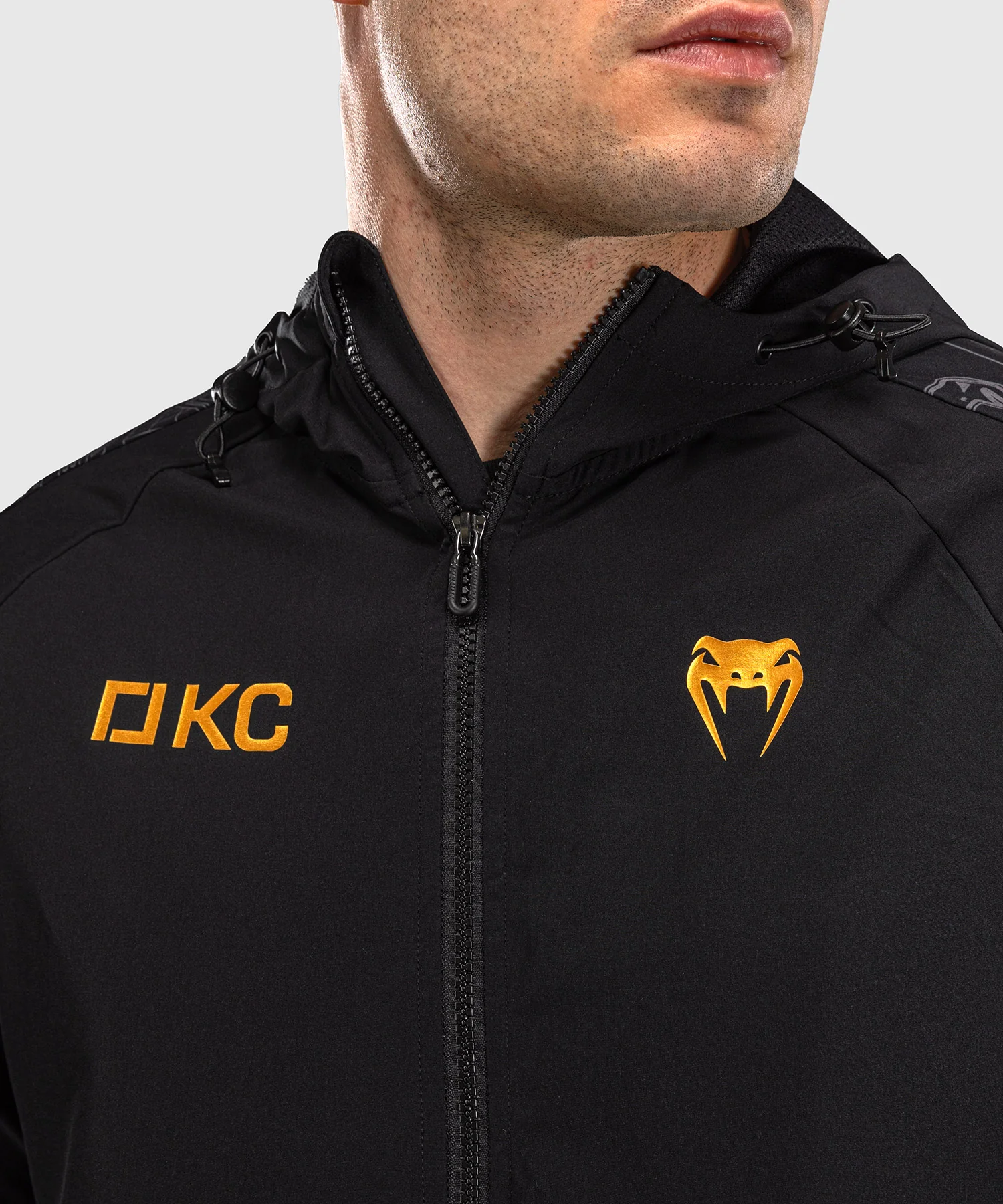 Veste de survêtement Karate Combat by Venum – Noir/Gris - Image 6