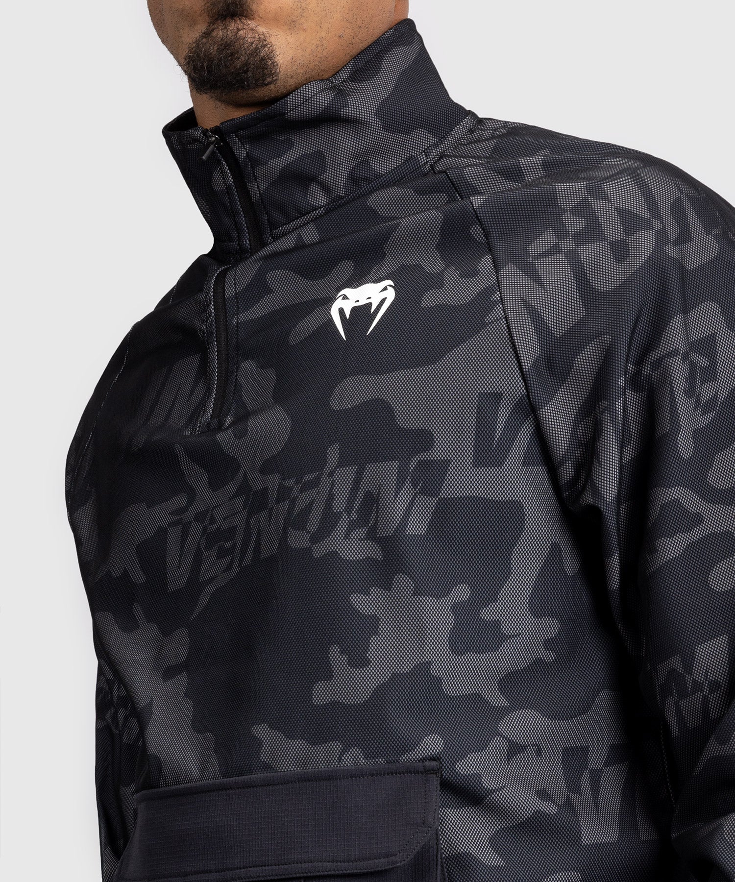 Veste de Survêtement Pour Hommes Venum Trooper - Noir/Charbon - Image 4