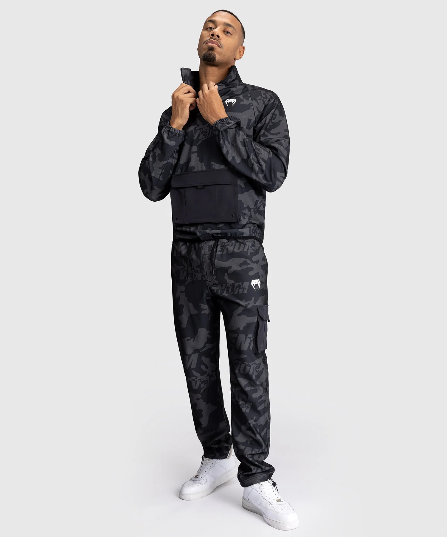 Veste de Survêtement Pour Hommes Venum Trooper - Noir/Charbon - Image 5