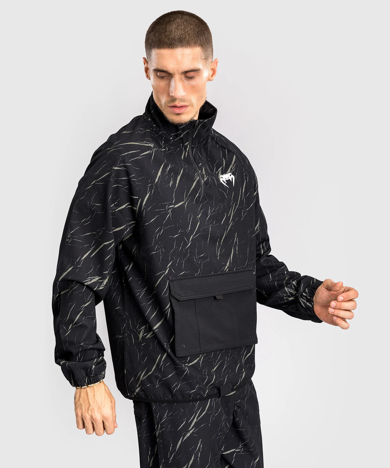 Veste de Survêtement Pour Hommes Venum Trooper - Noir/Beige