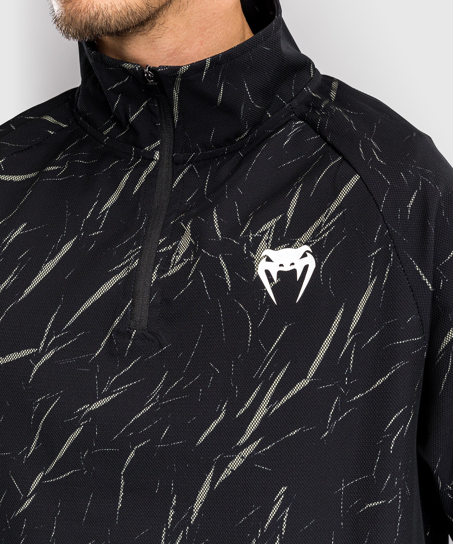 Veste de Survêtement Pour Hommes Venum Trooper - Noir/Beige - Image 7