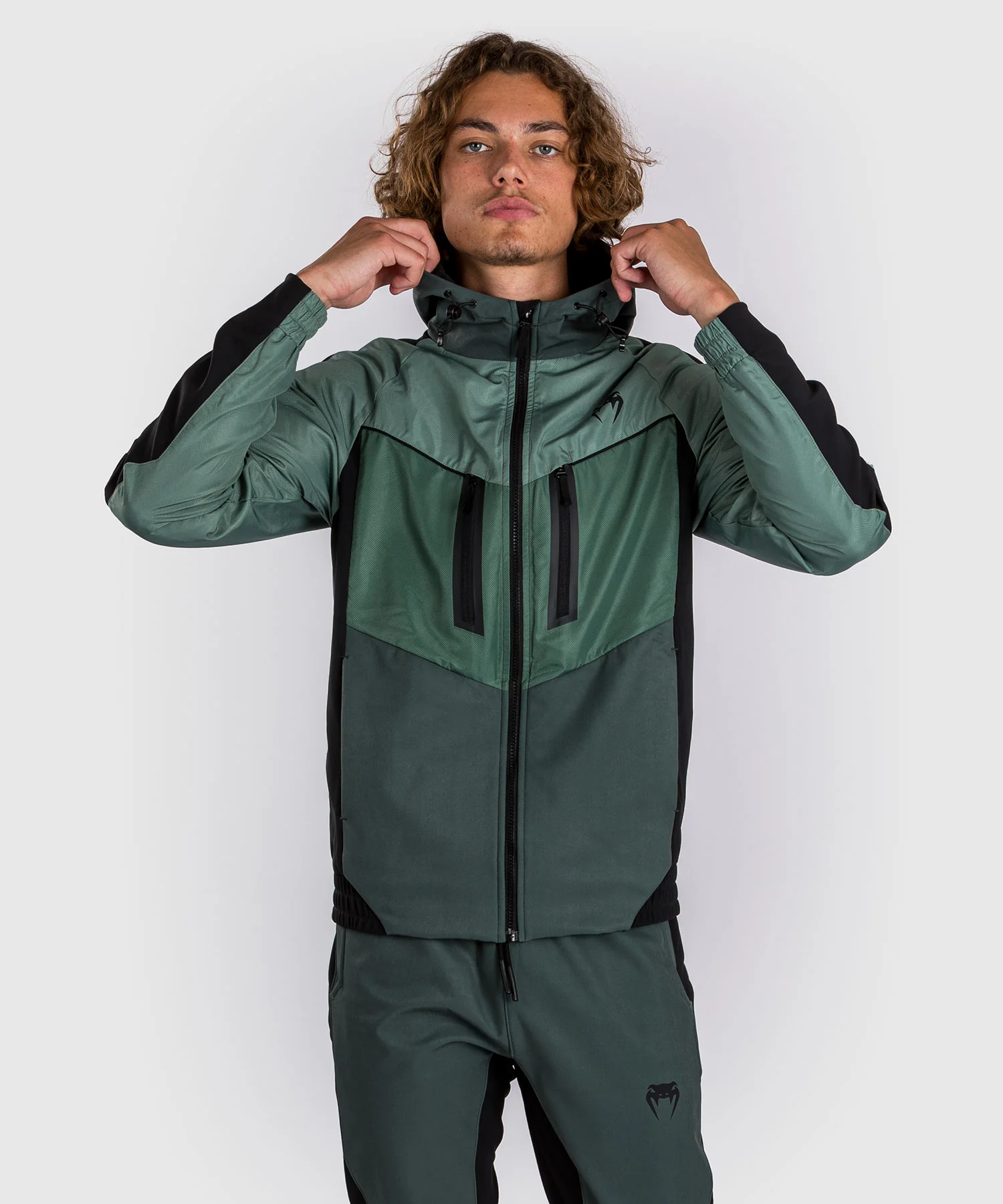 Veste de survêtement Venum Laser 3.0 - Noir/Kaki - Image 3