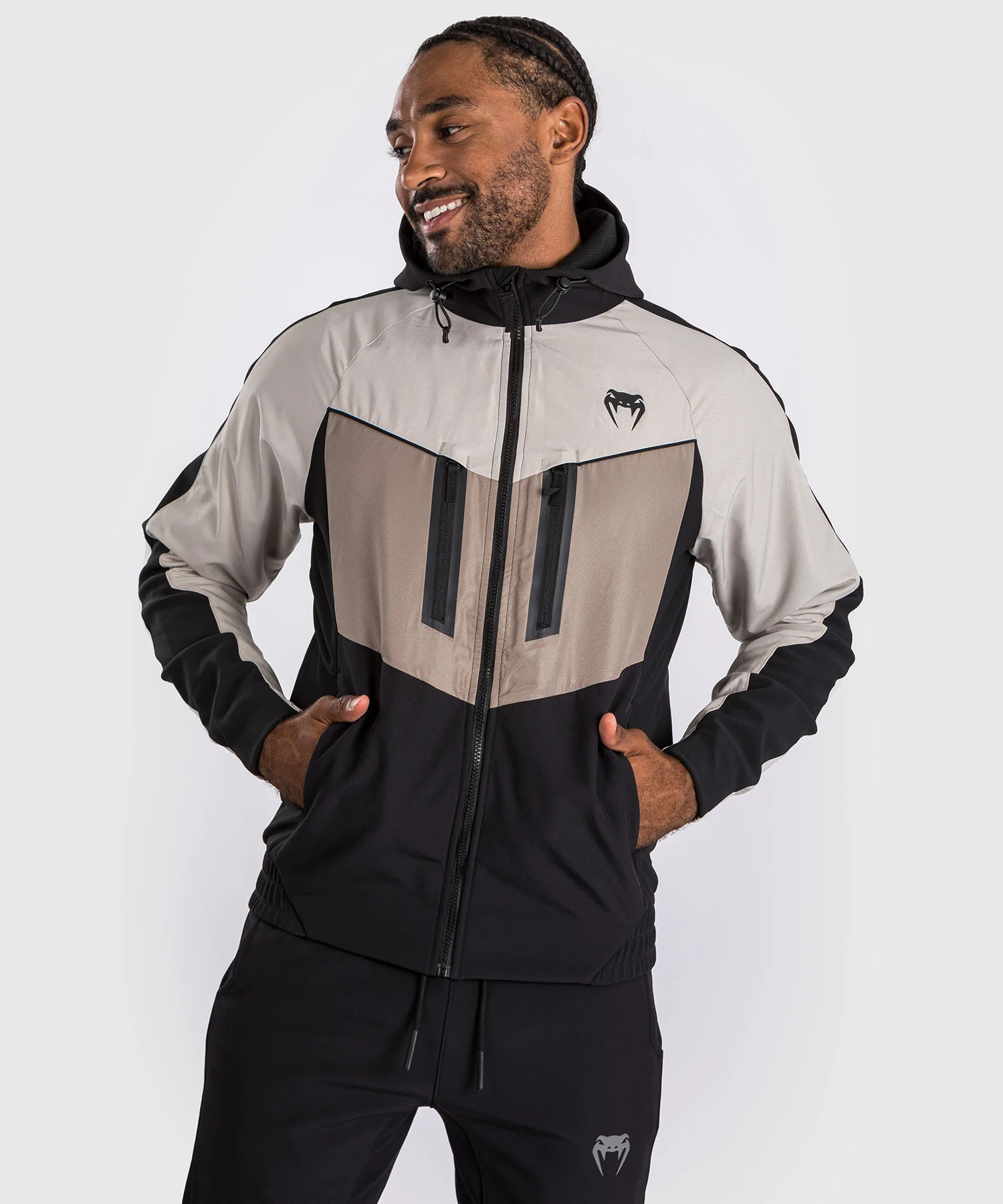 Veste de survêtement Venum Laser 3.0 - Noir/Sable