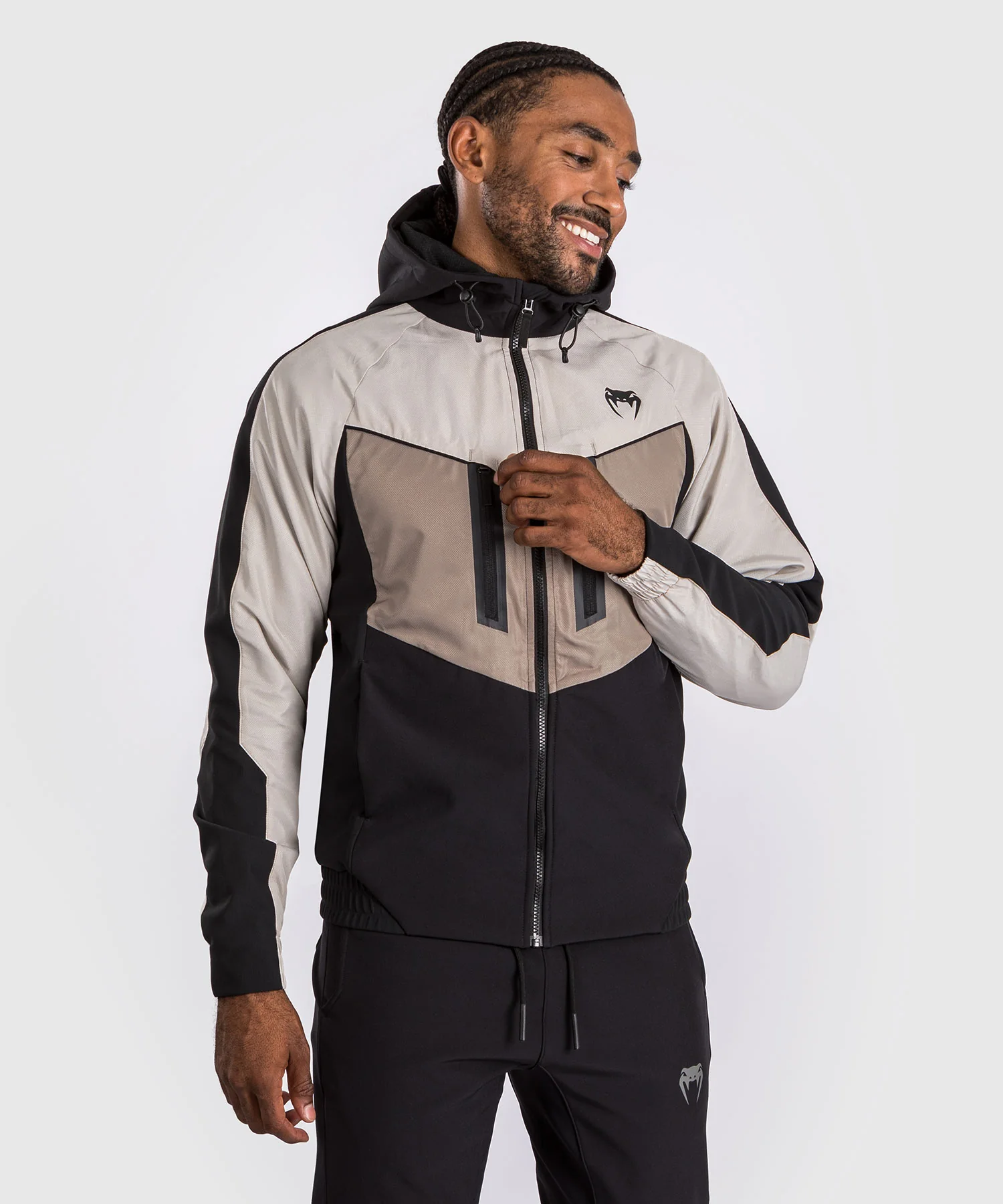 Veste de survêtement Venum Laser 3.0 - Noir/Sable - Image 4