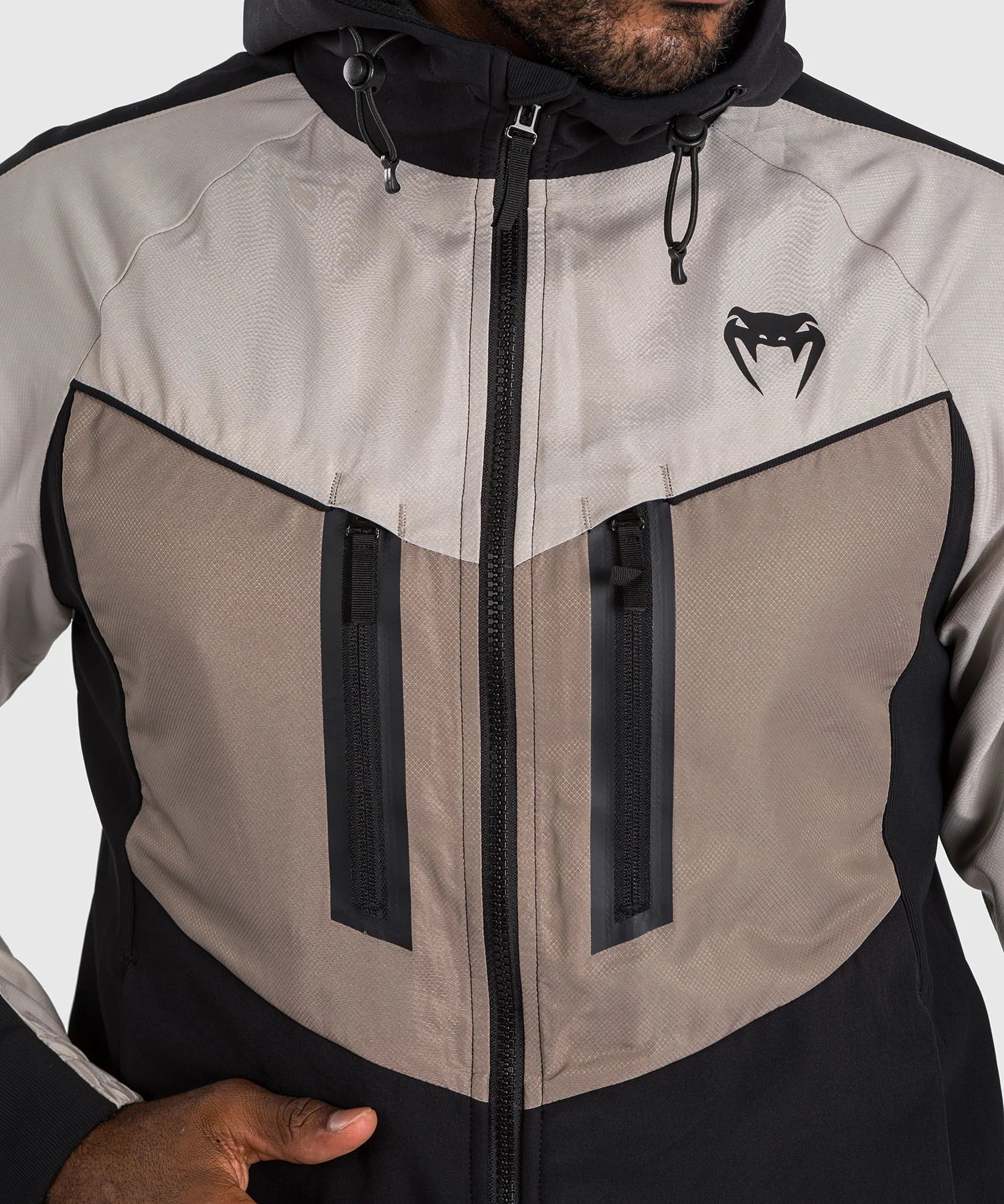 Veste de survêtement Venum Laser 3.0 - Noir/Sable - Image 5