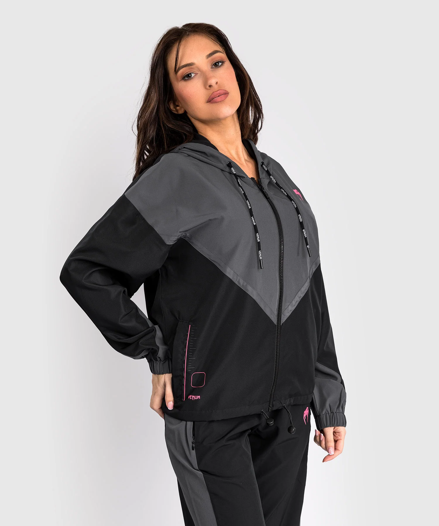 Veste de Survêtement Venum Tactical XT- Noir/Gris Tempête - Image 4