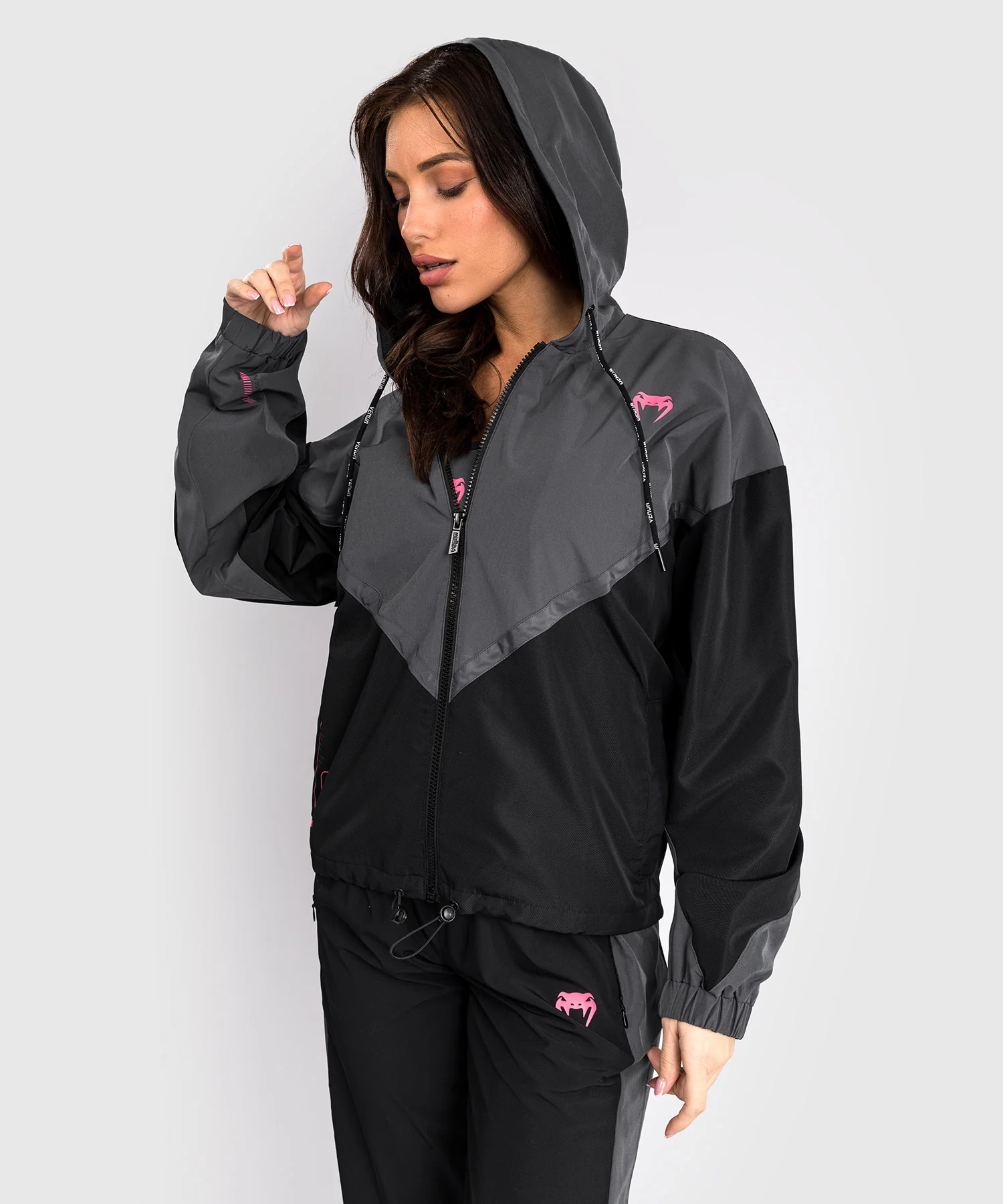 Veste de Survêtement Venum Tactical XT- Noir/Gris Tempête - Image 6