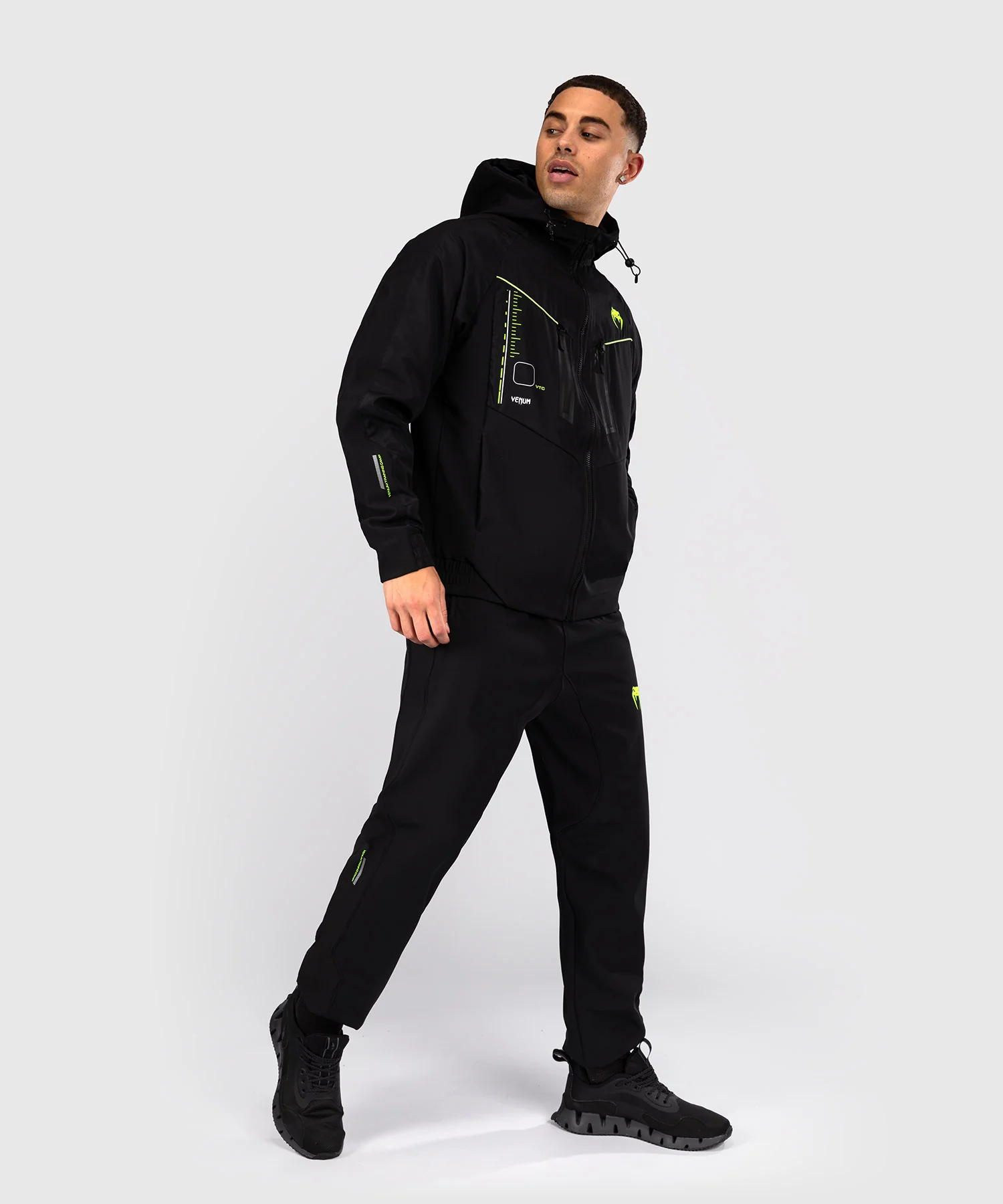 Veste de survêtement Venum Training Camp 4.0 - Noir/Vert Fluo - Image 5