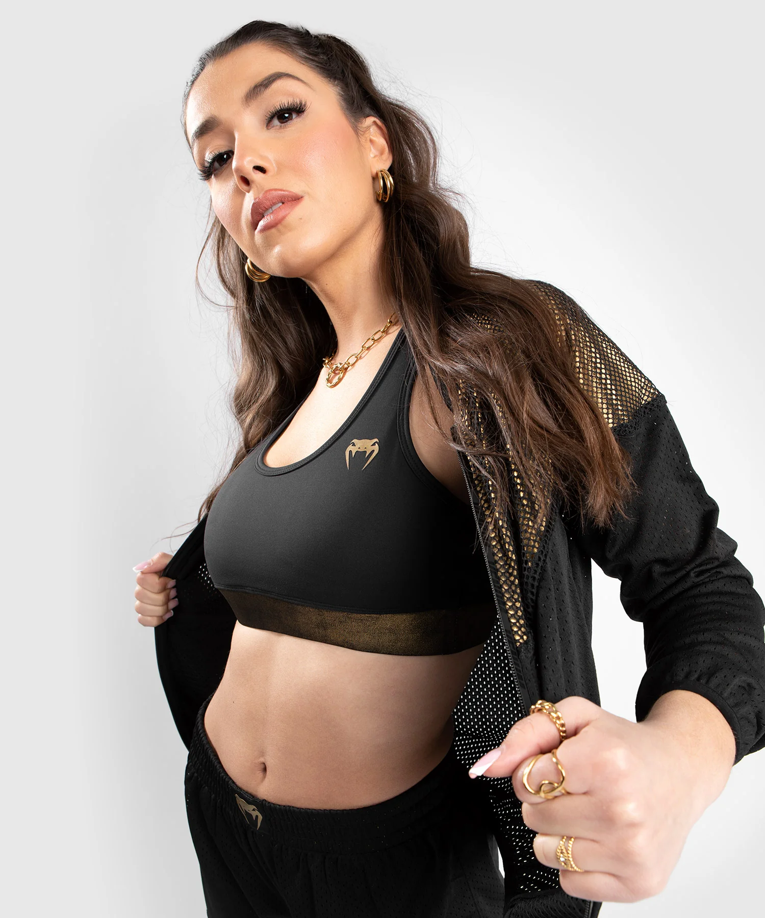 Veste Mesh Venum Lightning - Pour Femme - Noir/Or - Image 3