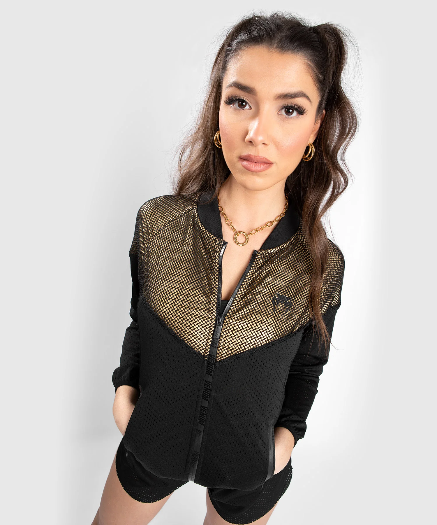 Veste Mesh Venum Lightning - Pour Femme - Noir/Or - Image 4