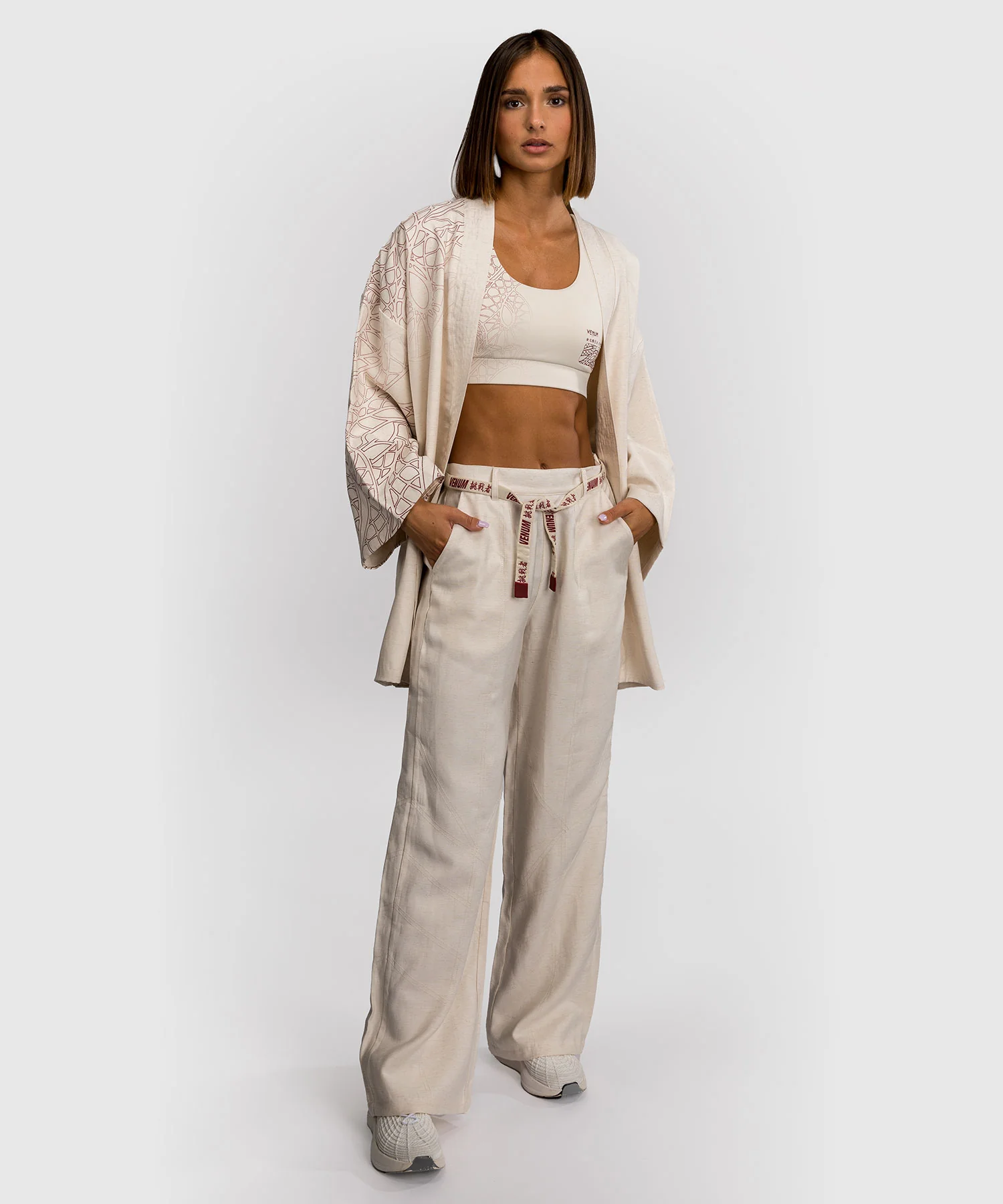 Veste pour Femmes Venum Serpenti – Ivoire/Bordeaux - Image 4