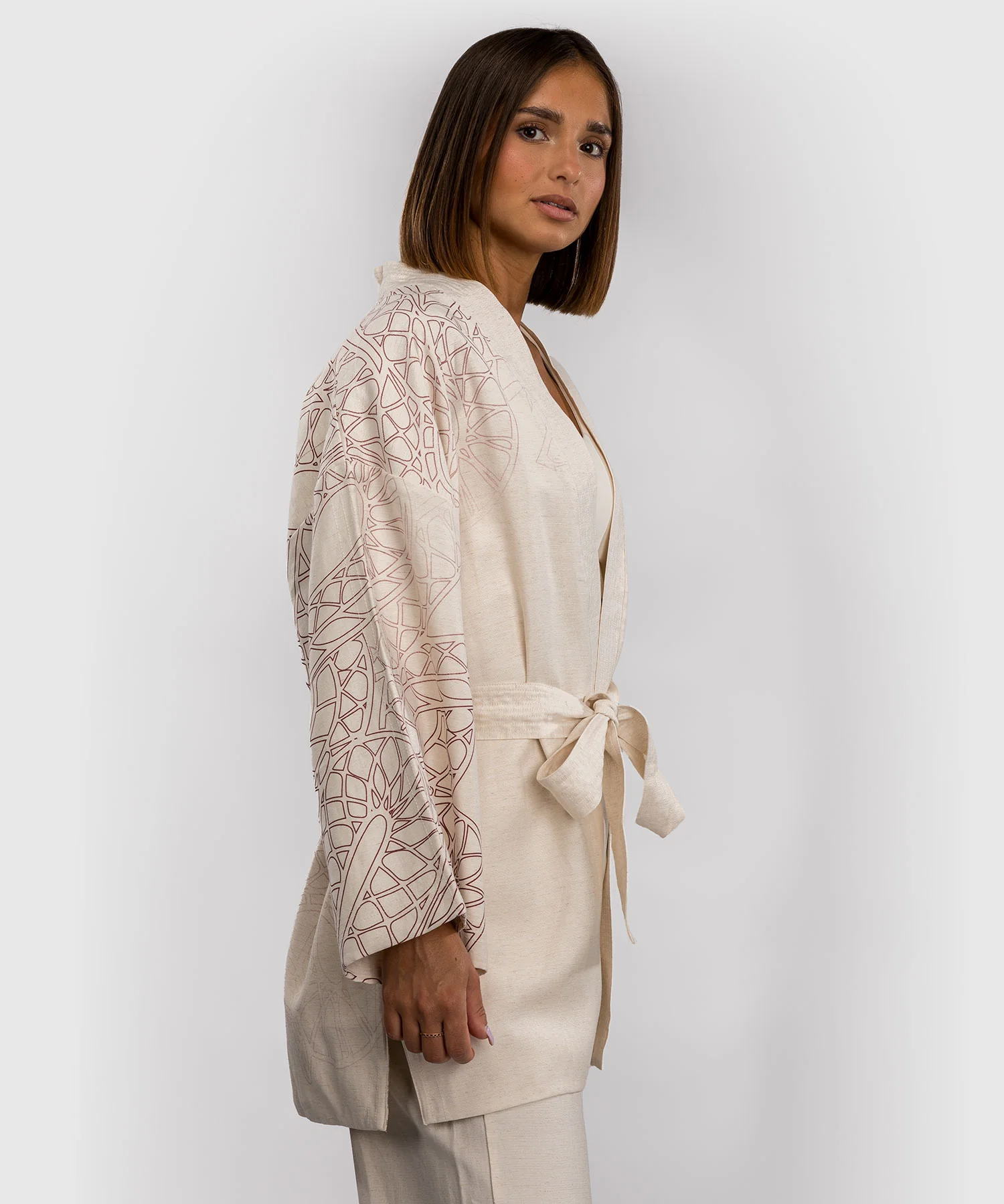 Veste pour Femmes Venum Serpenti – Ivoire/Bordeaux - Image 5