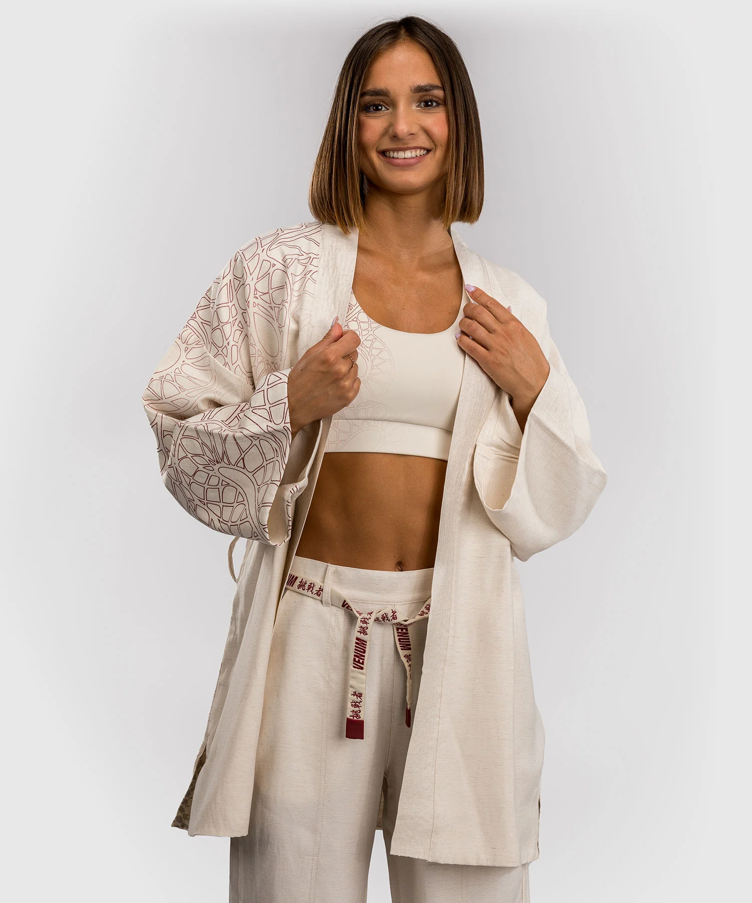 Veste pour Femmes Venum Serpenti – Ivoire/Bordeaux - Image 6