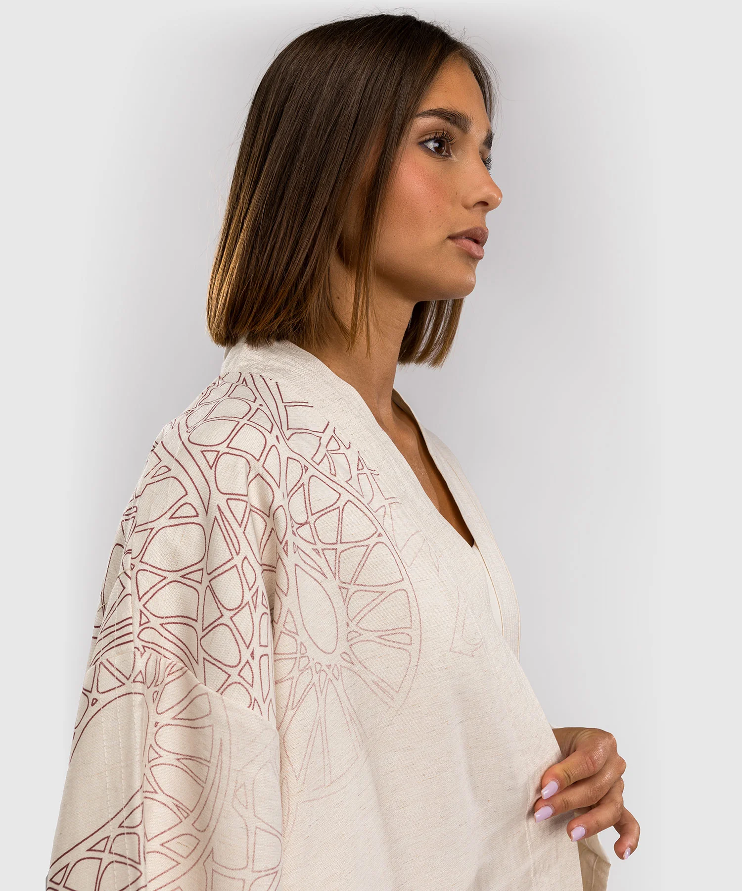 Veste pour Femmes Venum Serpenti – Ivoire/Bordeaux - Image 8