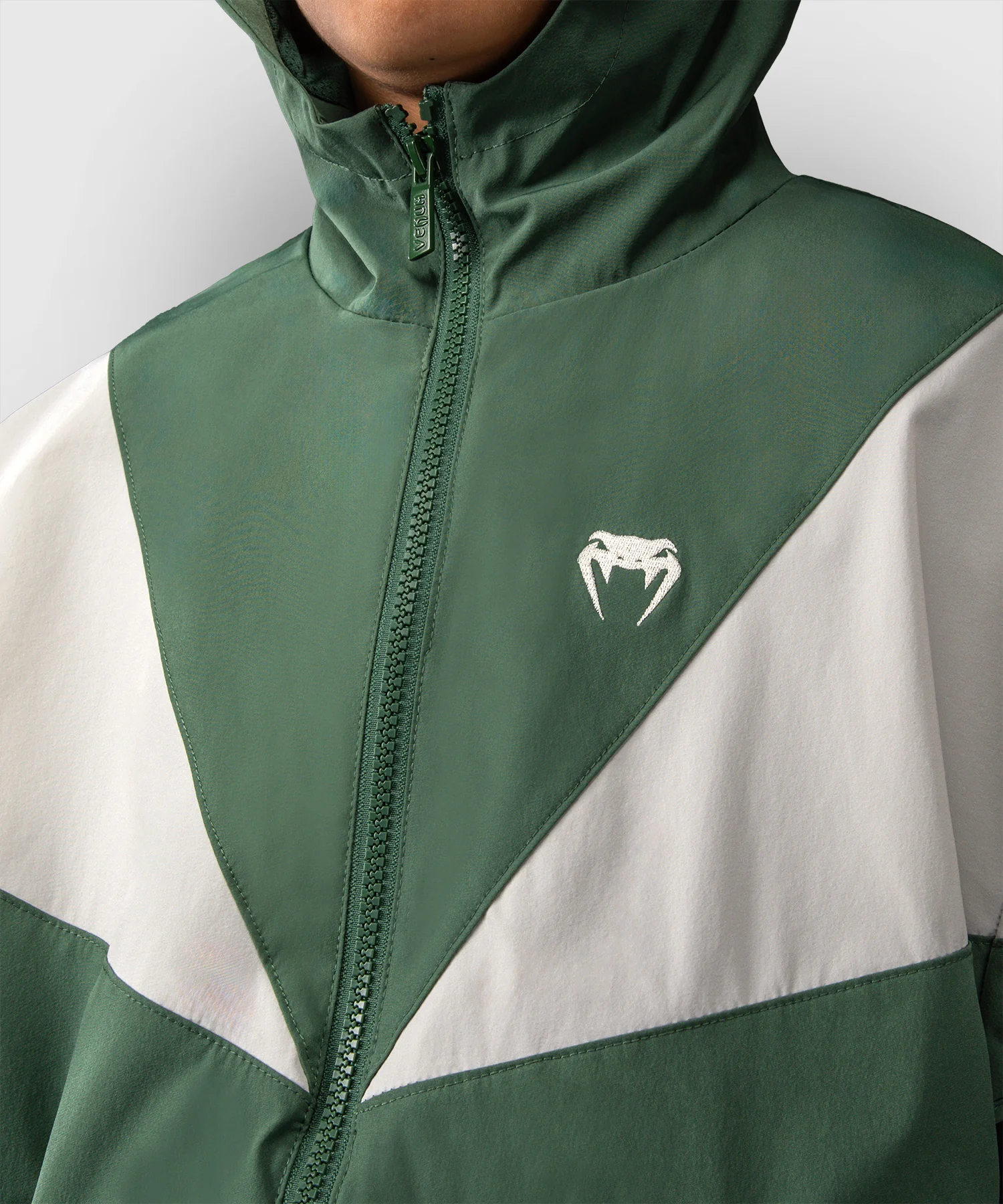 Veste Venum pour Enfant Venum Vectra  – Vert Forêt/ Blanc Cassé - Image 6