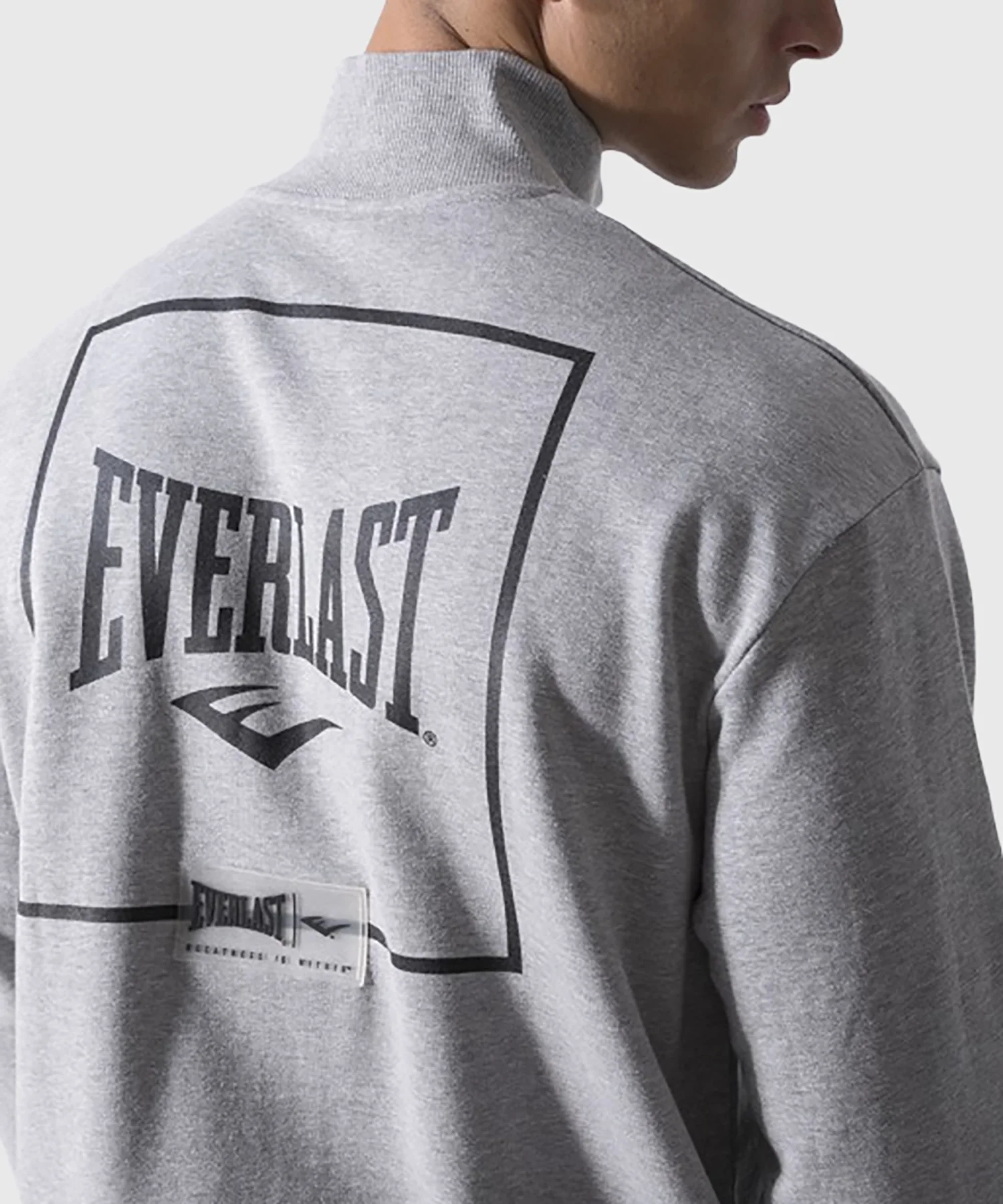 Veste Zippée Everlast Back Square - Gris Chiné
