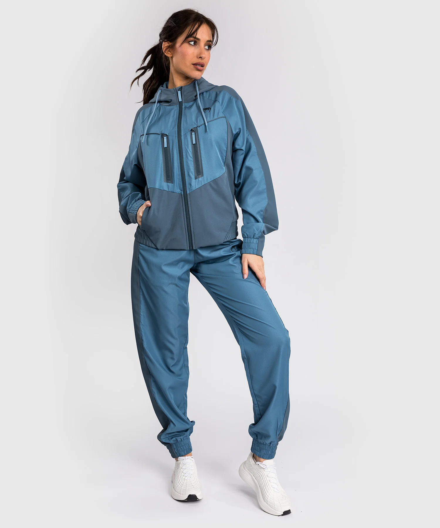 Vestes de survêtement Venum Femmes Laser 3.0 - Bleu - Image 4
