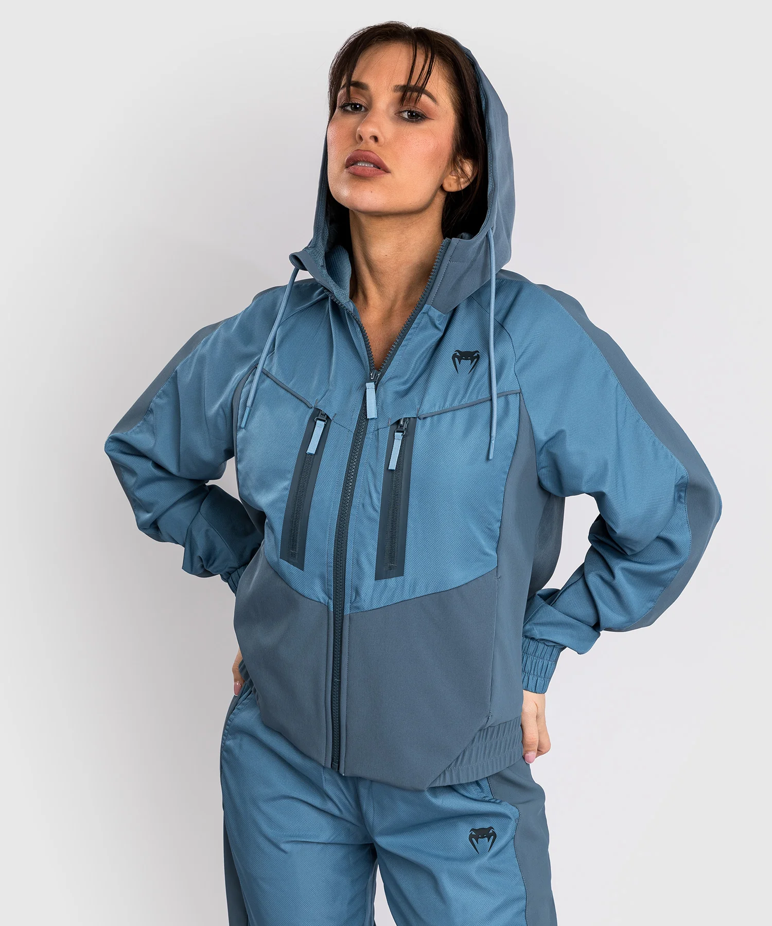 Vestes de survêtement Venum Femmes Laser 3.0 - Bleu - Image 5